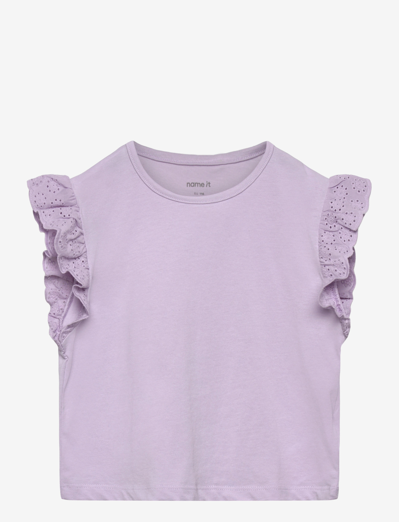 name it - NMFHAZEL CAPSL SH NREG TOP PB - kortærmede t-shirts - orchid petal - 0