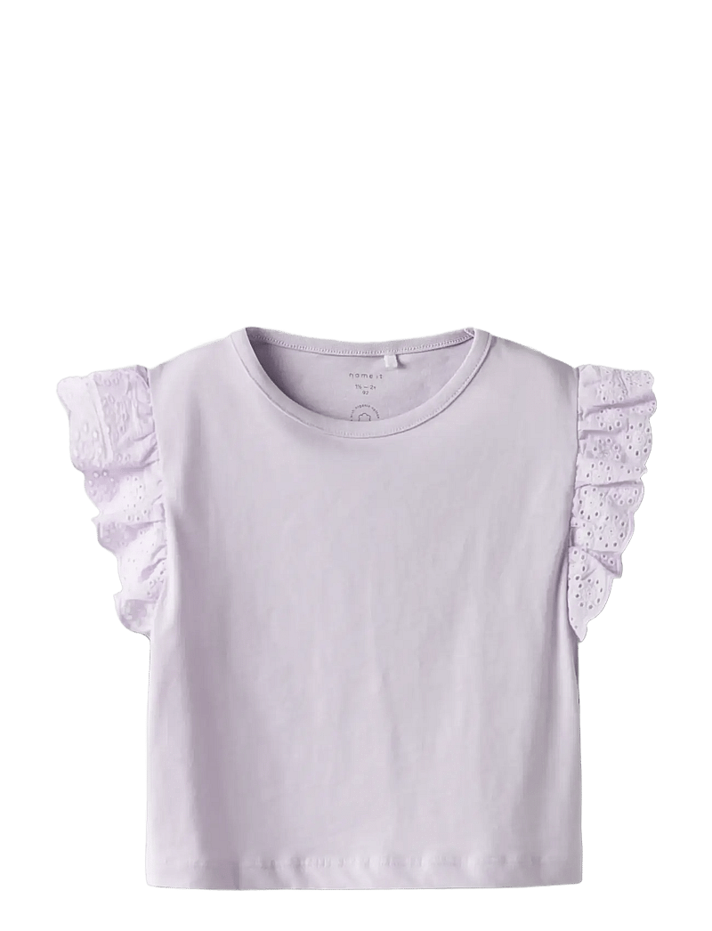 name it - NMFHAZEL CAPSL SH NREG TOP PB - kortærmede t-shirts - orchid petal - 2