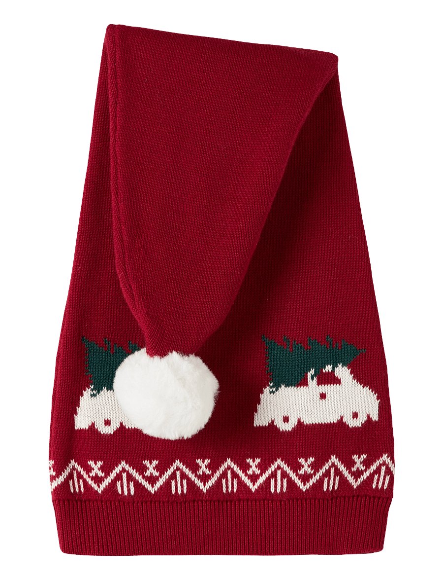 name it - NMNRISMAS KNIT HAT - wintermützen - red dahlia - 0