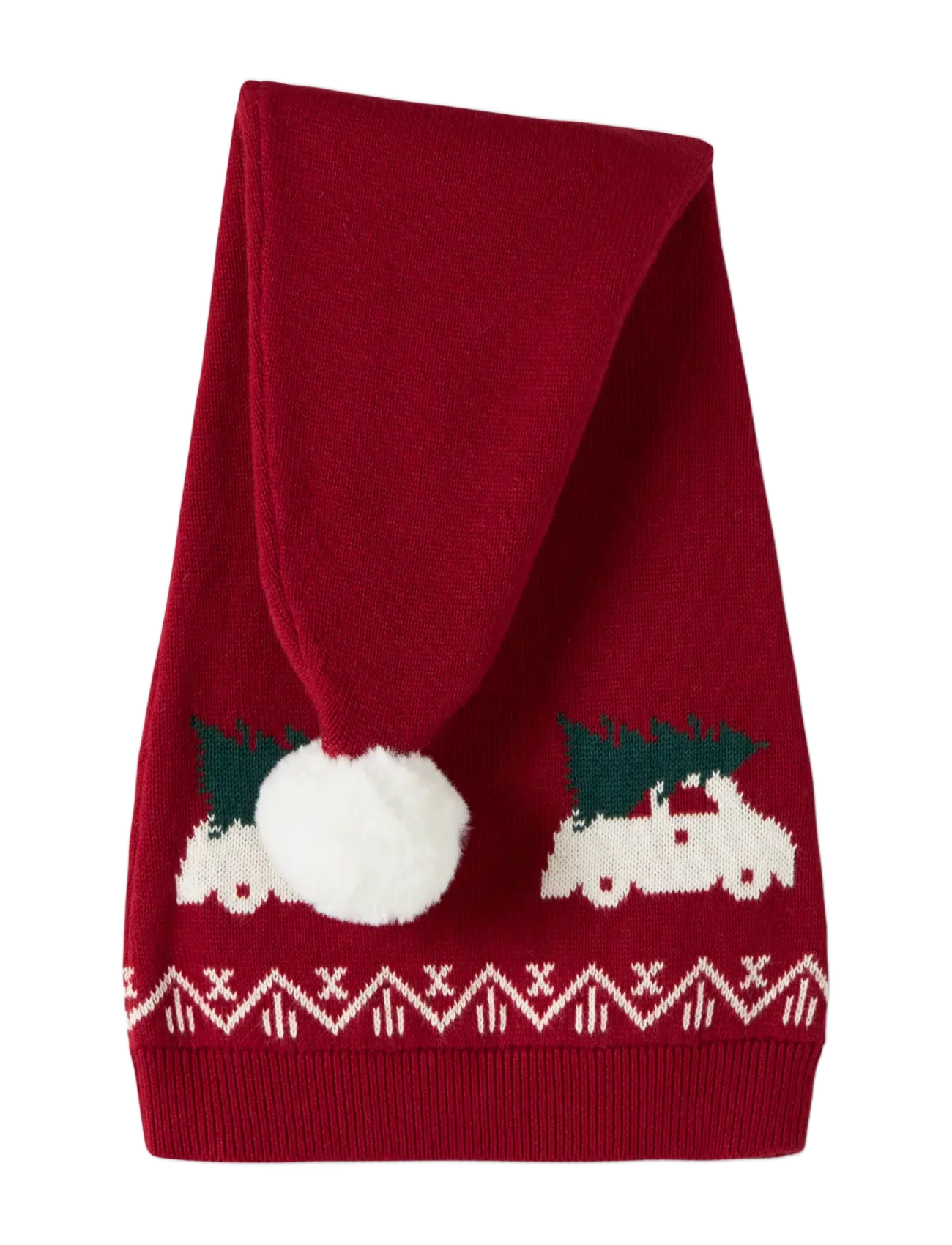 name it - NMNRISMAS KNIT HAT - wintermützen - red dahlia - 2