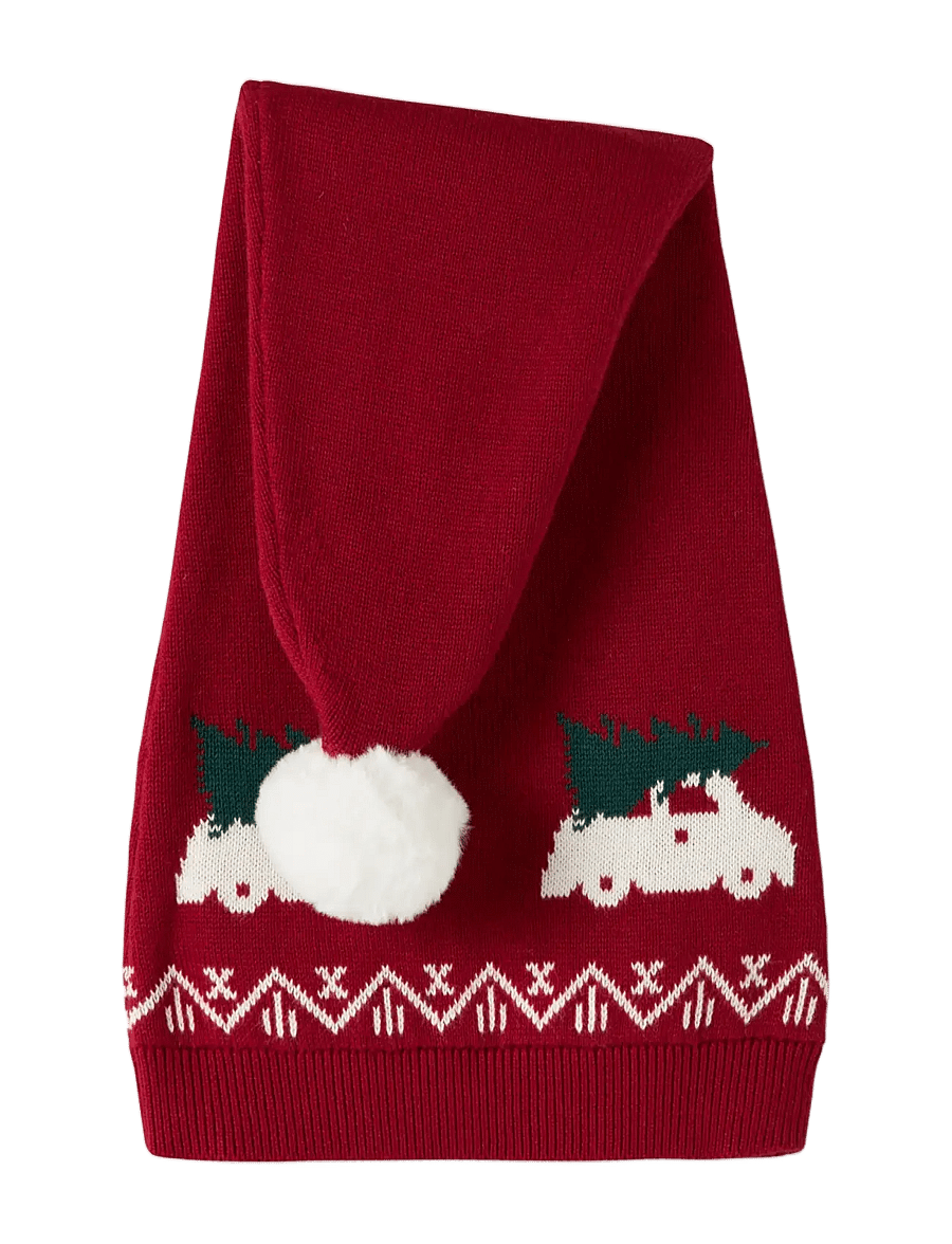 name it - NMNRISMAS KNIT HAT - wintermützen - red dahlia - 2