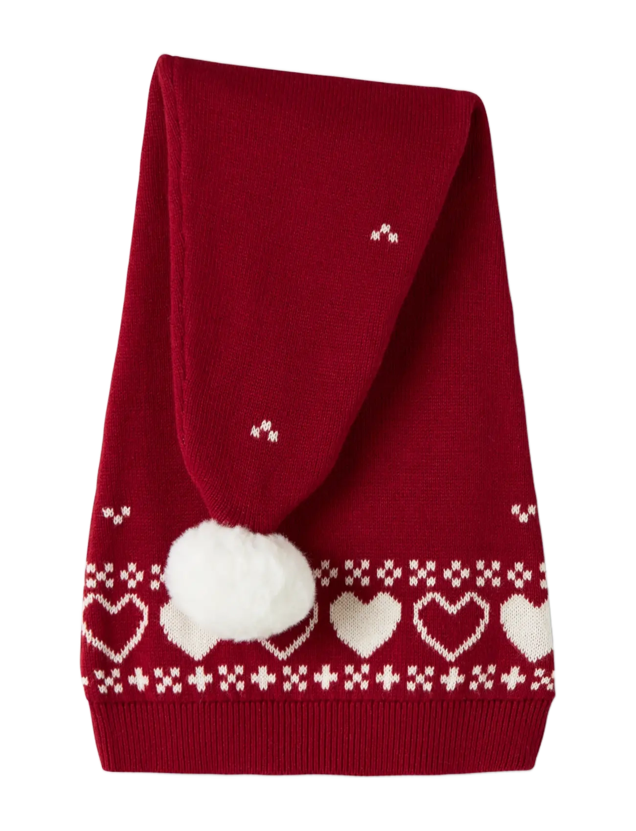name it - NMNRISMAS KNIT HAT - wintermützen - red dahlia - 2