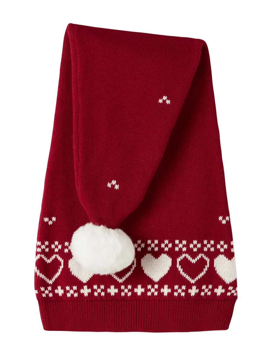 name it - NMNRISMAS KNIT HAT - wintermützen - red dahlia - 2