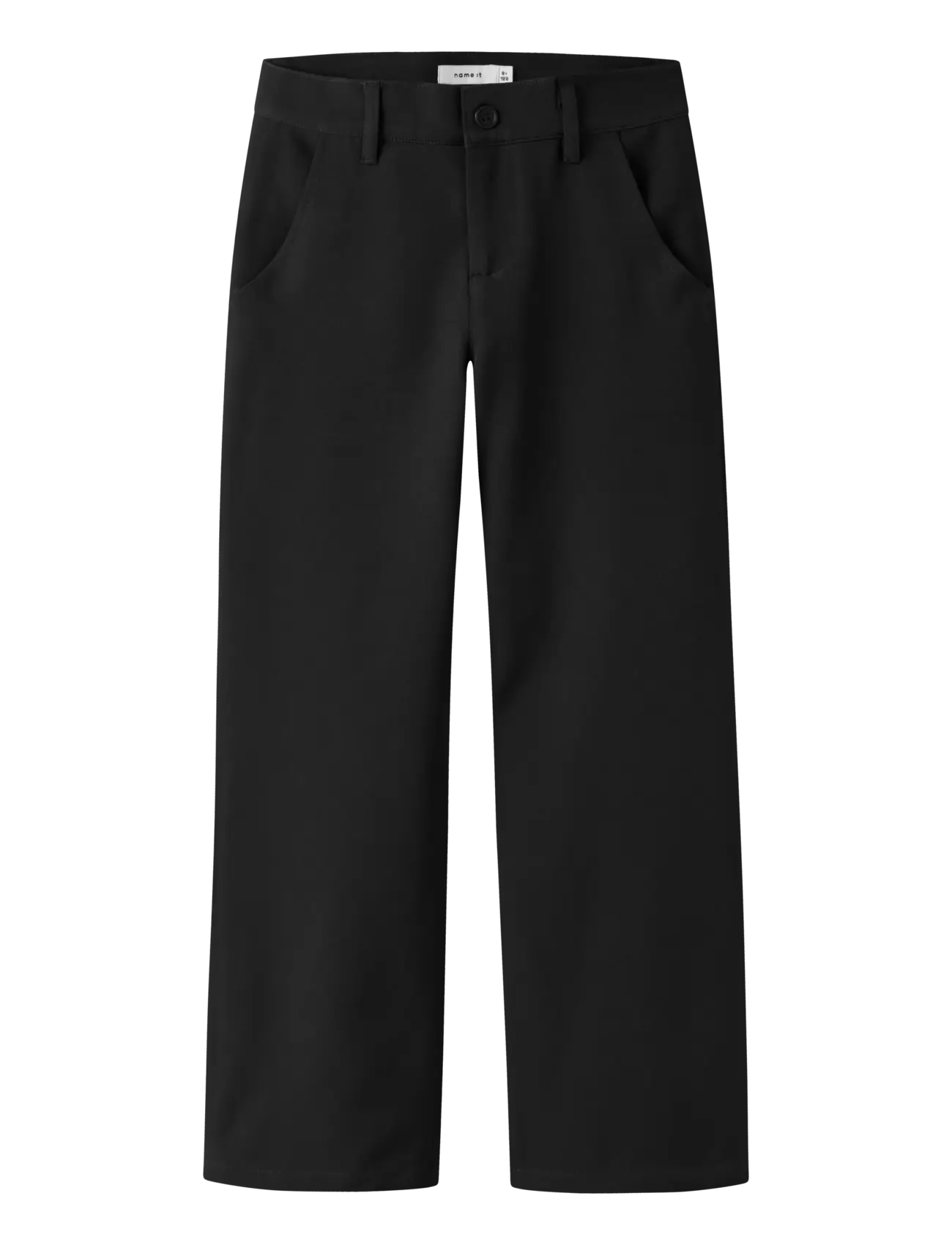 name it NKFTENRON WIDE PANT - Bukser - BLACK / black