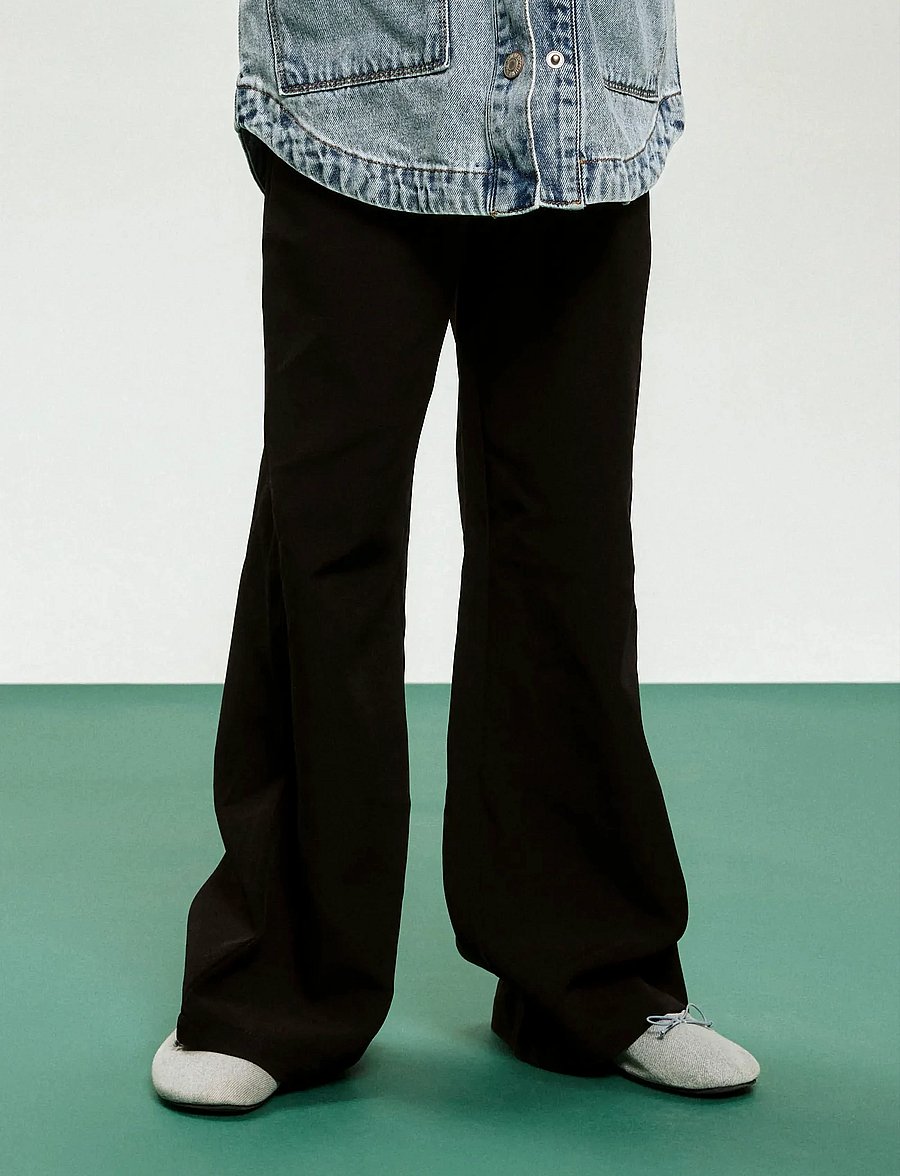 name it - NKFTENRON WIDE PANT - bukser - black - 0