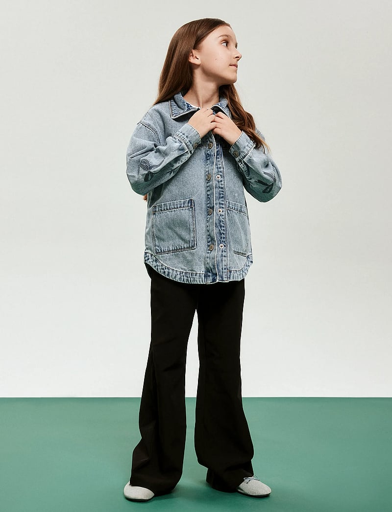 name it - NKFTENRON WIDE PANT - bukser - black - 3