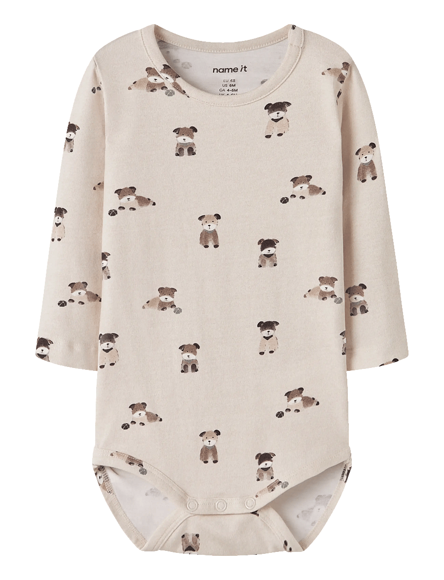 name it - NBMTUSHER LS BODY - langärmelig - peyote melange - 0