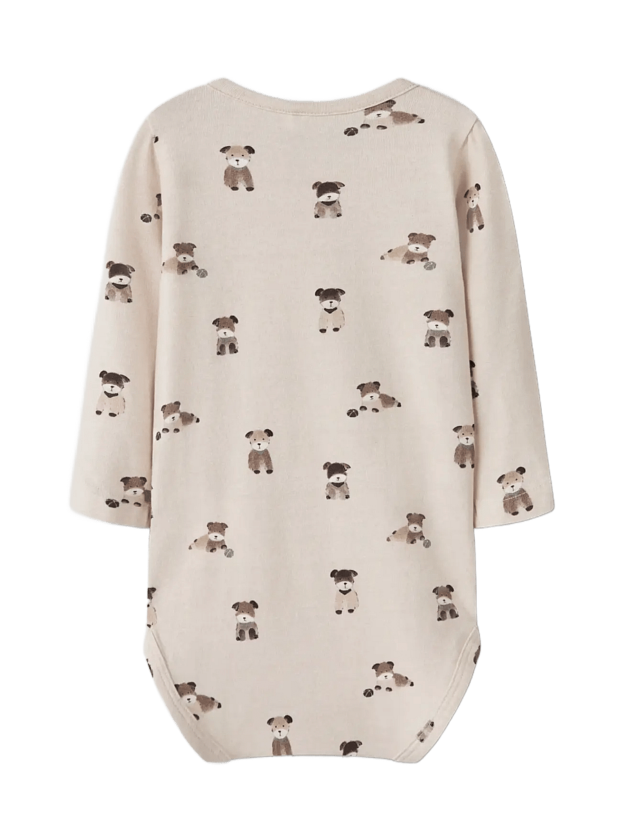 name it - NBMTUSHER LS BODY - langärmelig - peyote melange - 1