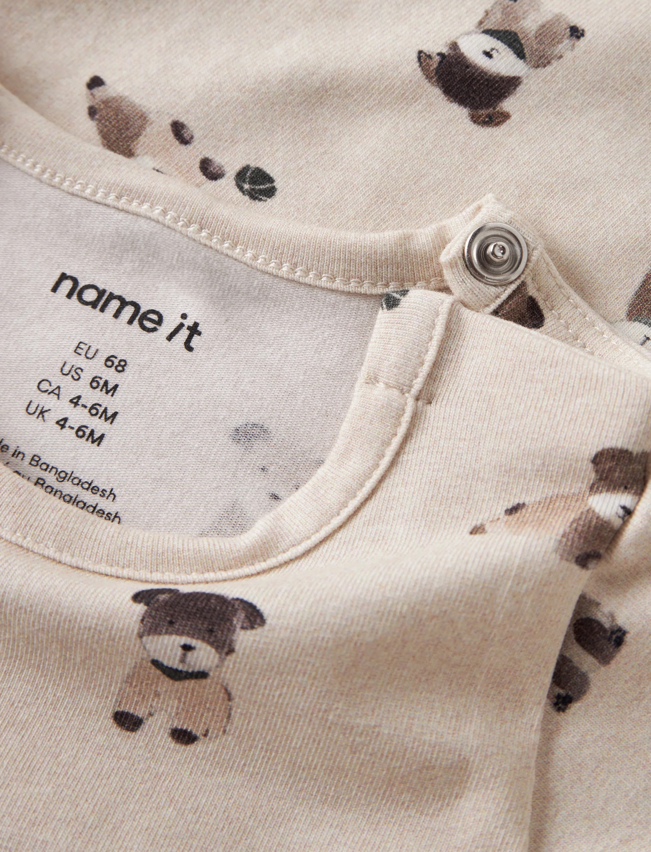 name it - NBMTUSHER LS BODY - langärmelig - peyote melange - 2