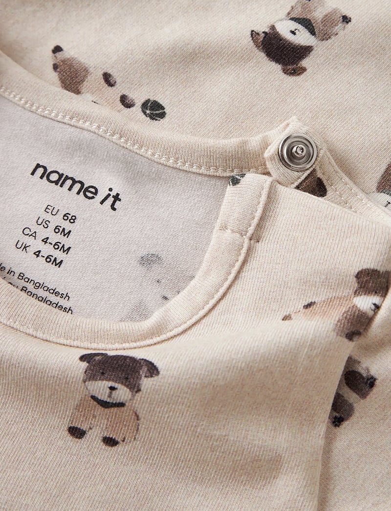 name it - NBMTUSHER LS BODY - langärmelig - peyote melange - 2