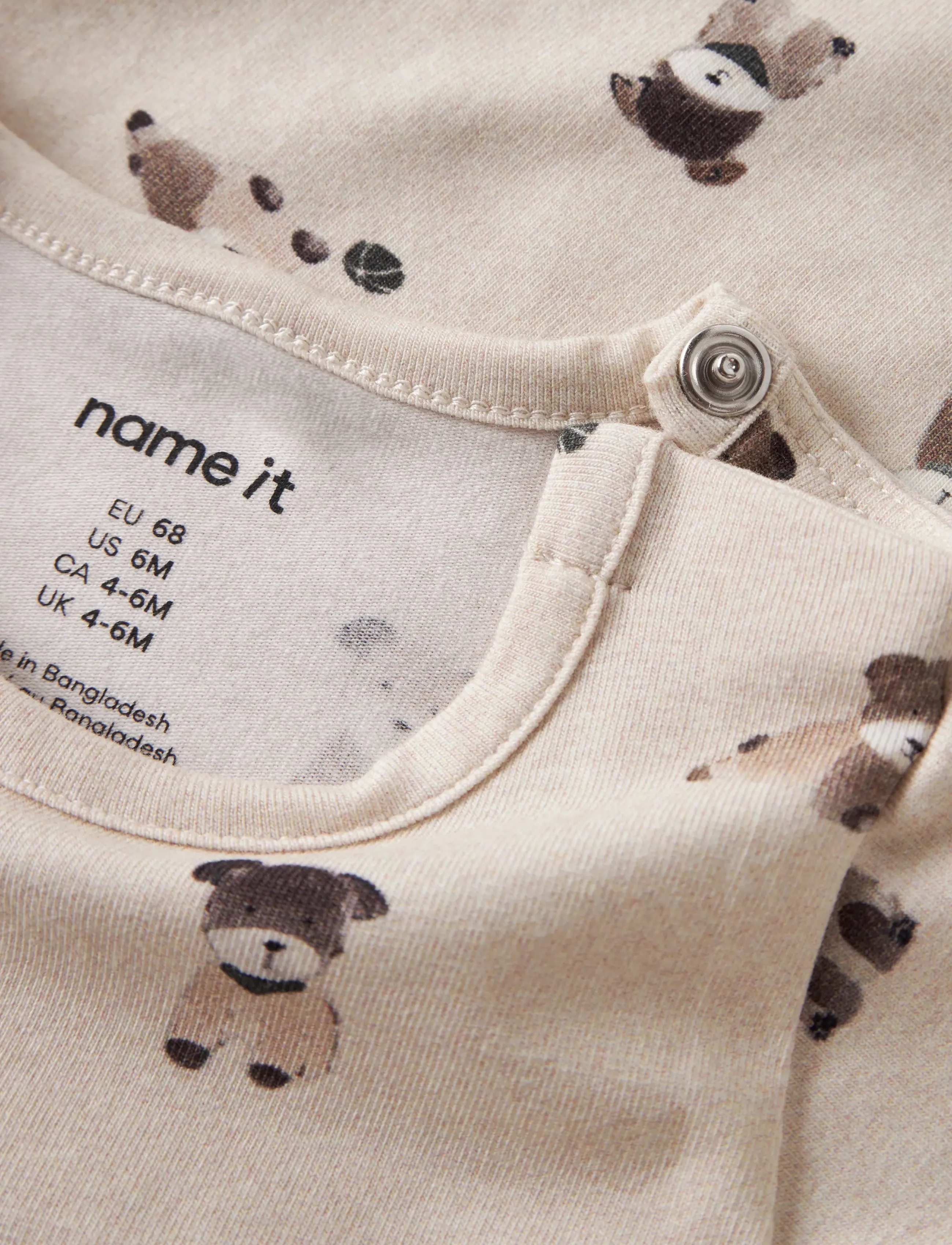 name it - NBMTUSHER LS BODY - langærmede heldragter - peyote melange - 2
