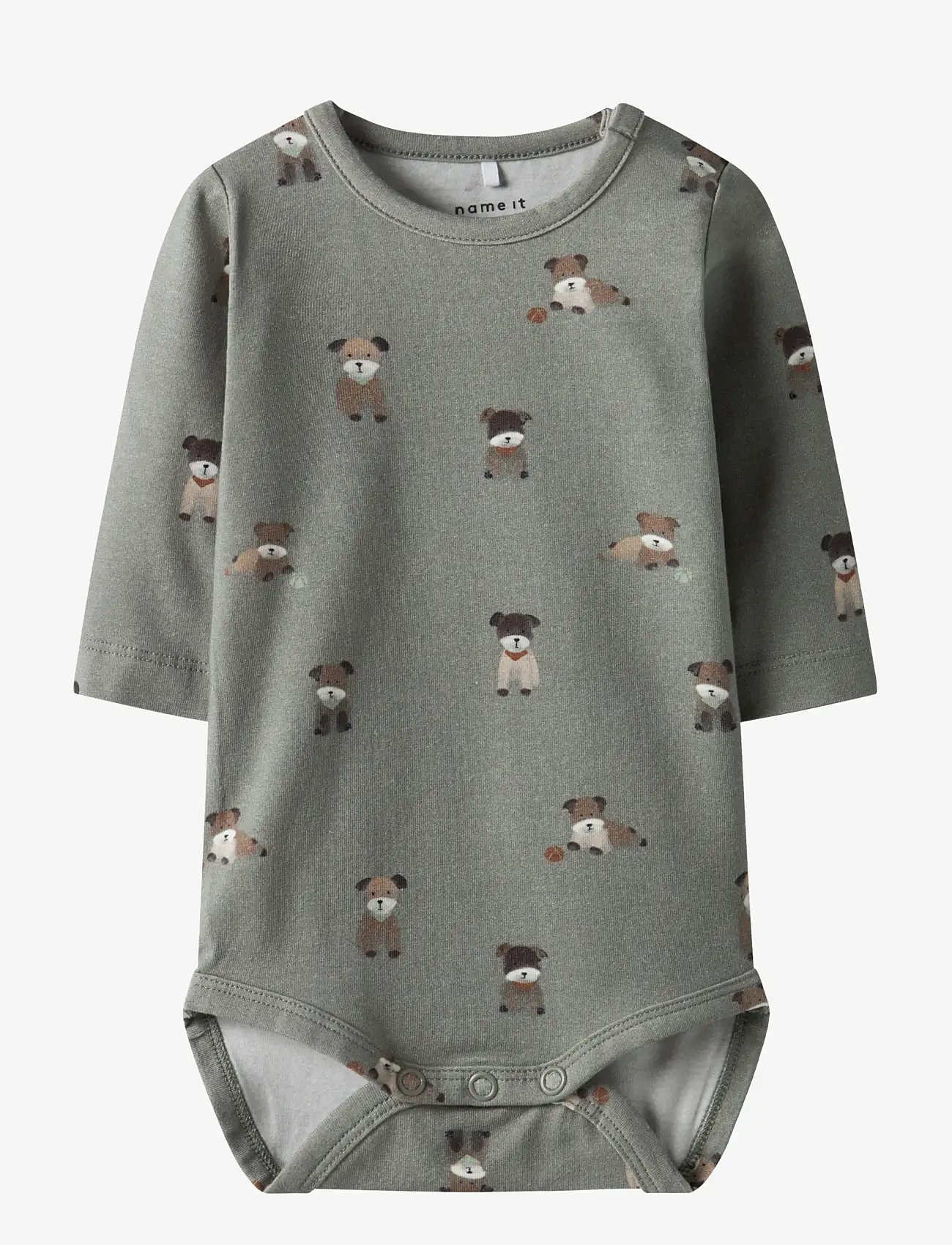 name it - NBMTUSHER LS BODY - langärmelig - shadow - 0