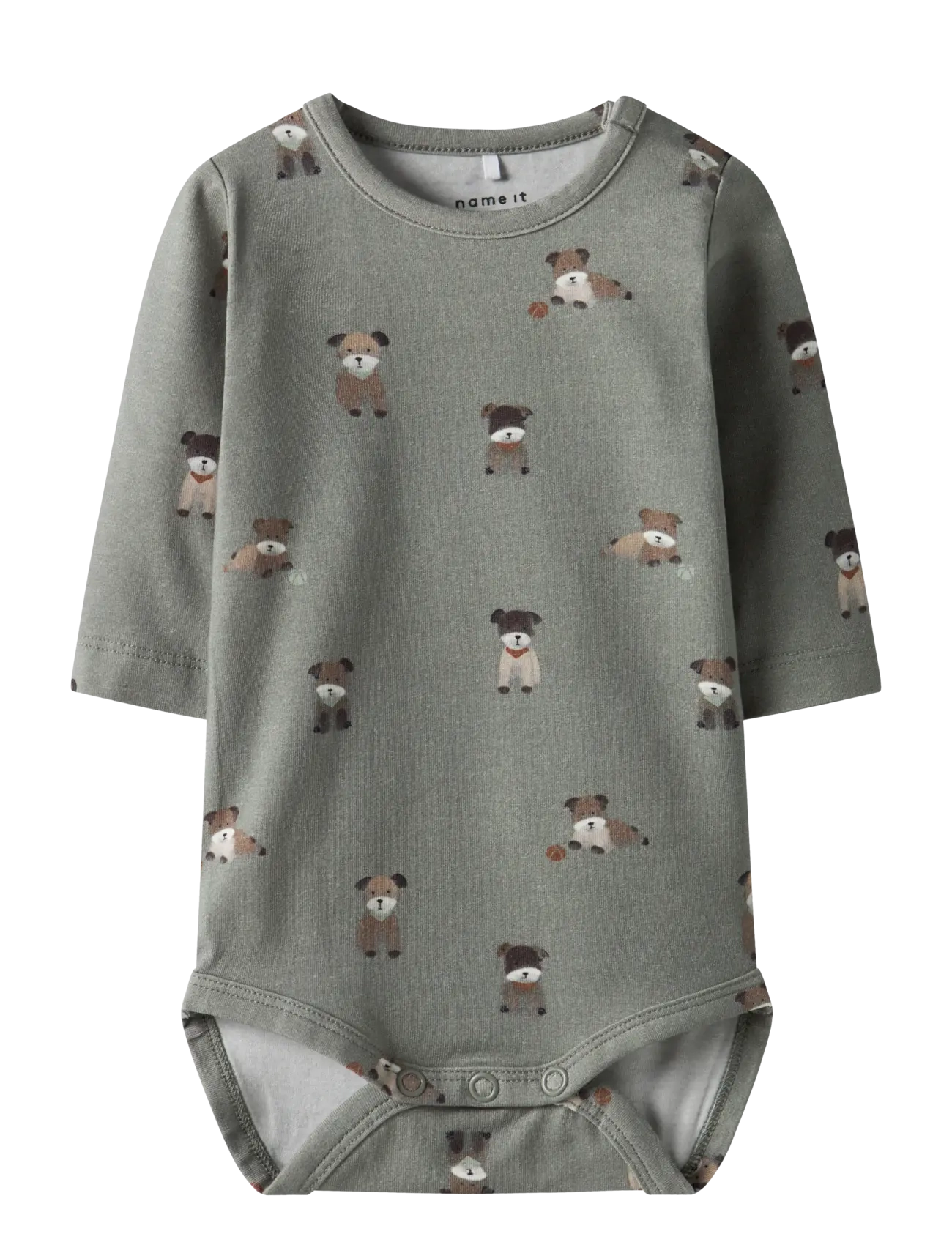 name it NBMTUSHER LS BODY - Kläder - SHADOW / khaki/green