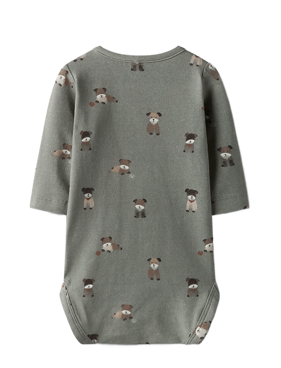 name it - NBMTUSHER LS BODY - langärmelig - shadow - 1
