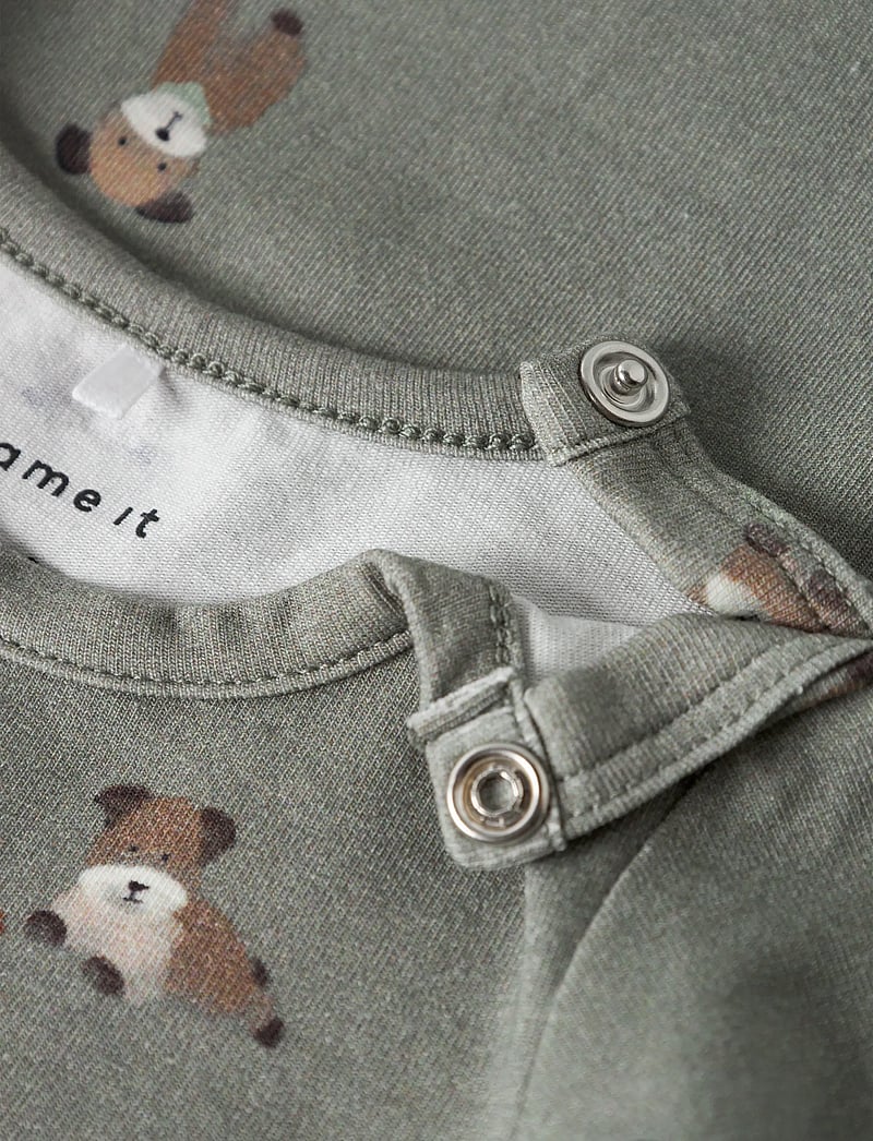 name it - NBMTUSHER LS BODY - langärmelig - shadow - 2