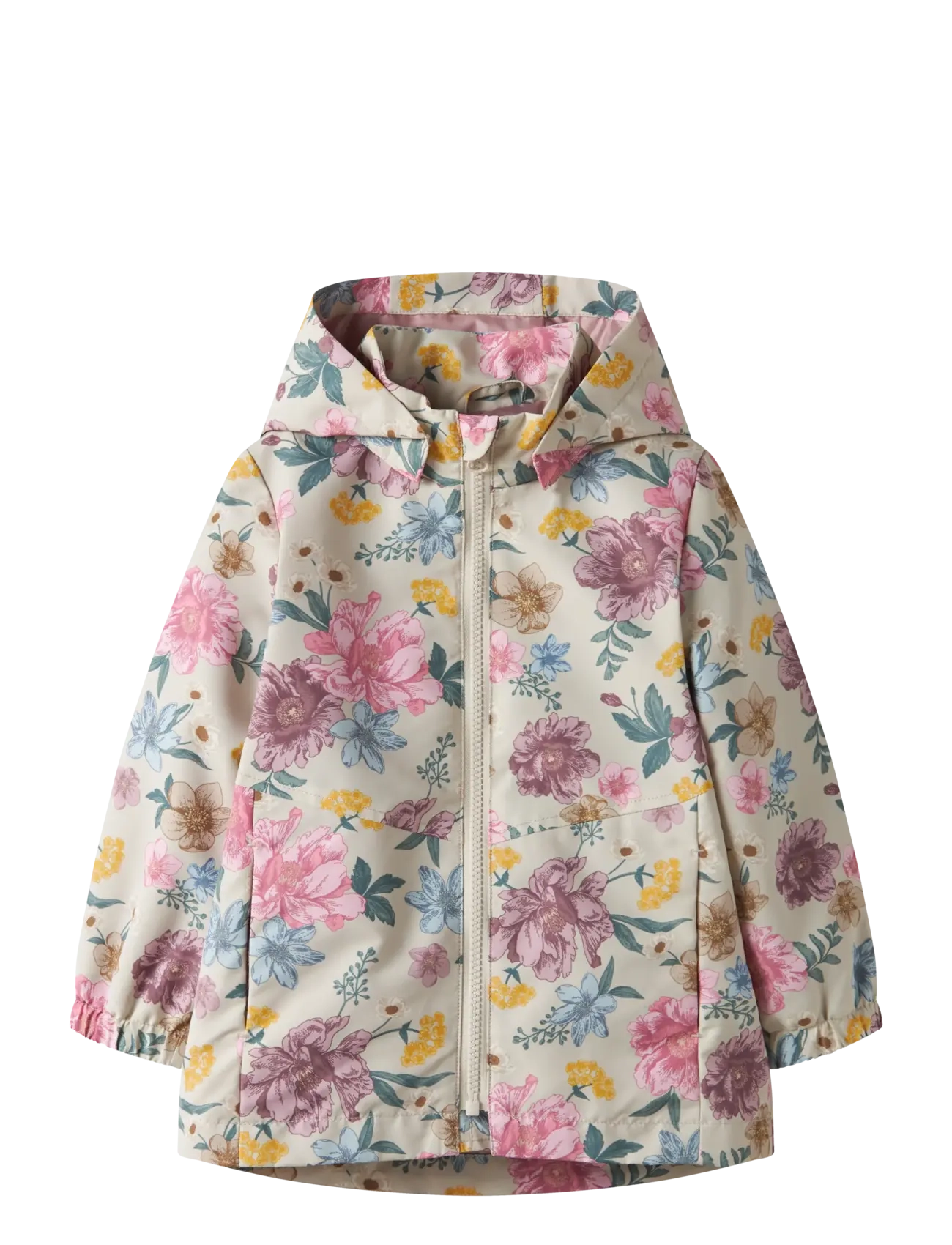 name it NMFMAXI JACKET LI AOP NOOS - Shell clothing - BIRCH / beige