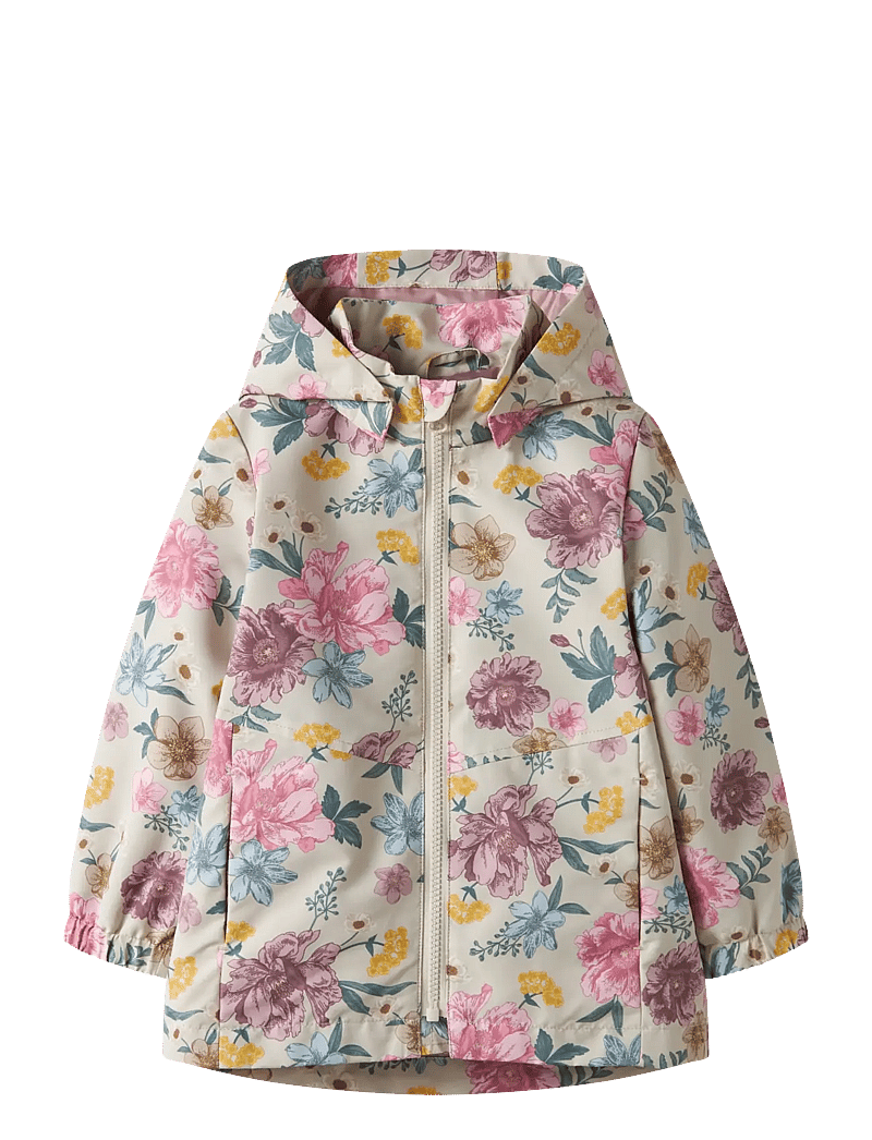 name it - NMFMAXI JACKET LI AOP NOOS - shell jakid - birch - 1