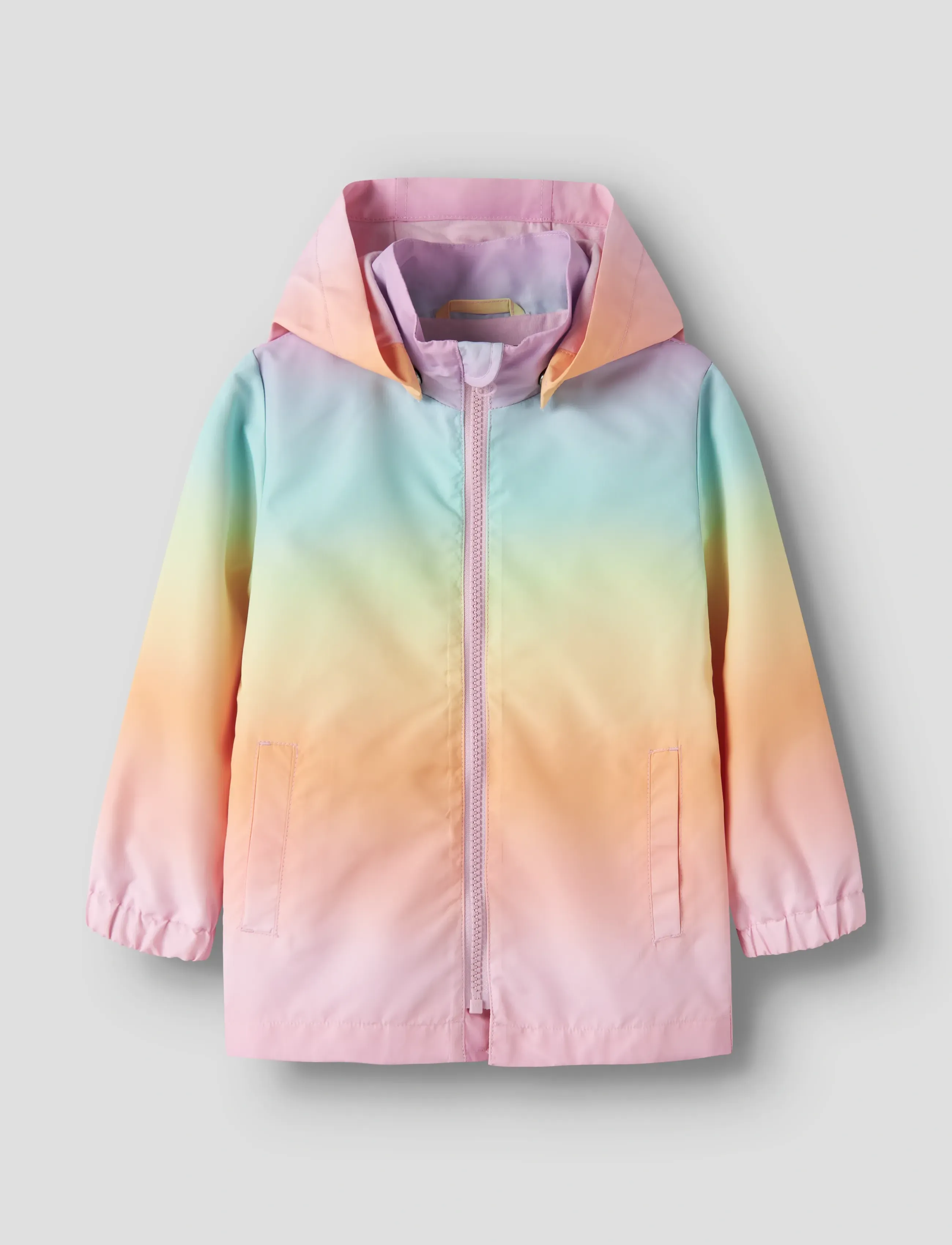 name it Nmfmaxi Jacket Li Aop Noos, Børn, Børne Regnjakke, Multi/mønstret, Str: 92