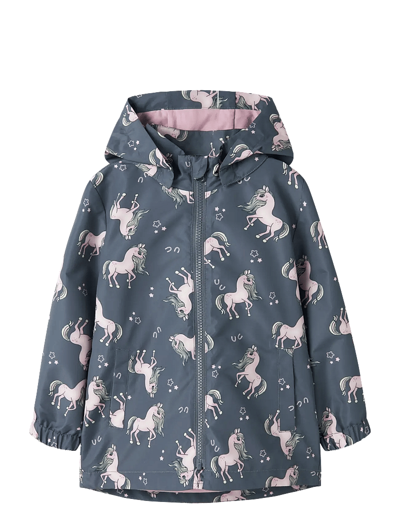 name it - NMFMAXI JACKET LI AOP NOOS - shell jakid - vintage indigo - 1