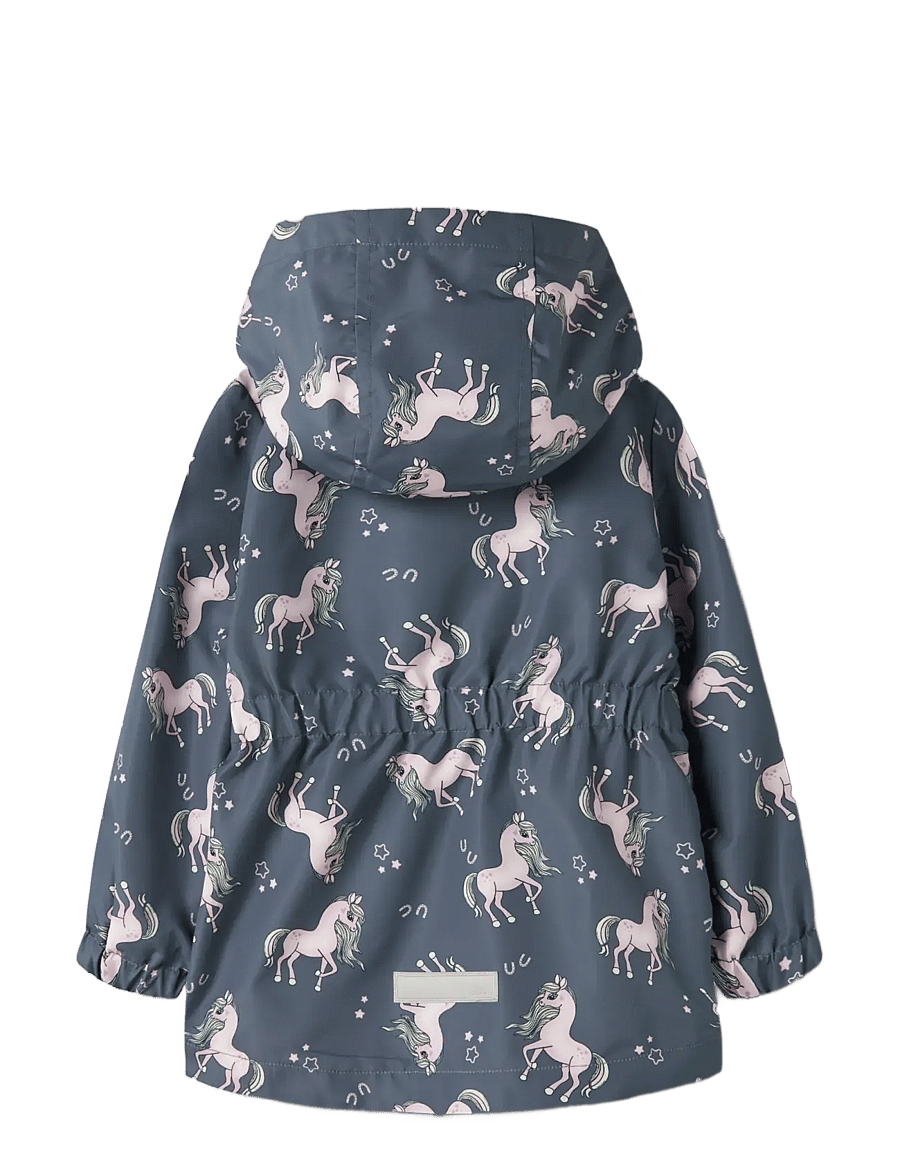name it - NMFMAXI JACKET LI AOP NOOS - skaljakker - vintage indigo - 2