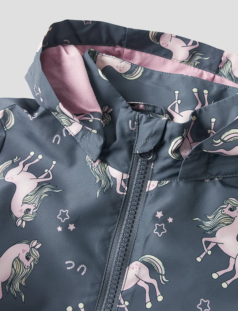 name it - NMFMAXI JACKET LI AOP NOOS - shell jakid - vintage indigo - 3