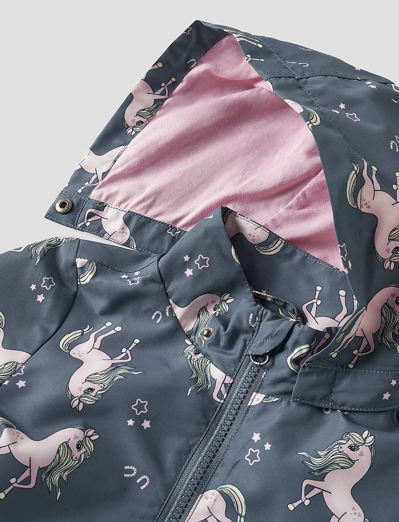 name it - NMFMAXI JACKET LI AOP NOOS - shell jakid - vintage indigo - 4