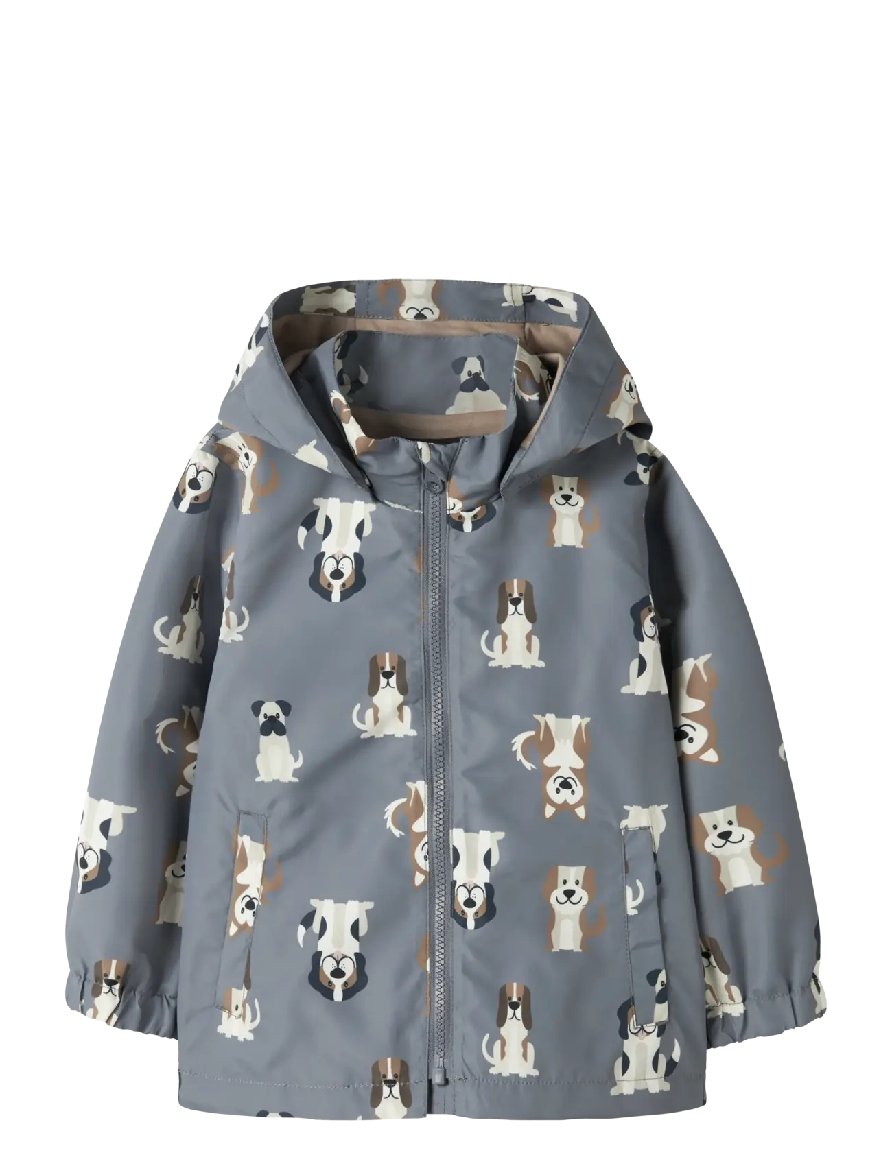 name it NMMMAX JACKET LI AOP NOOS - Joped - FLINT STONE / beige