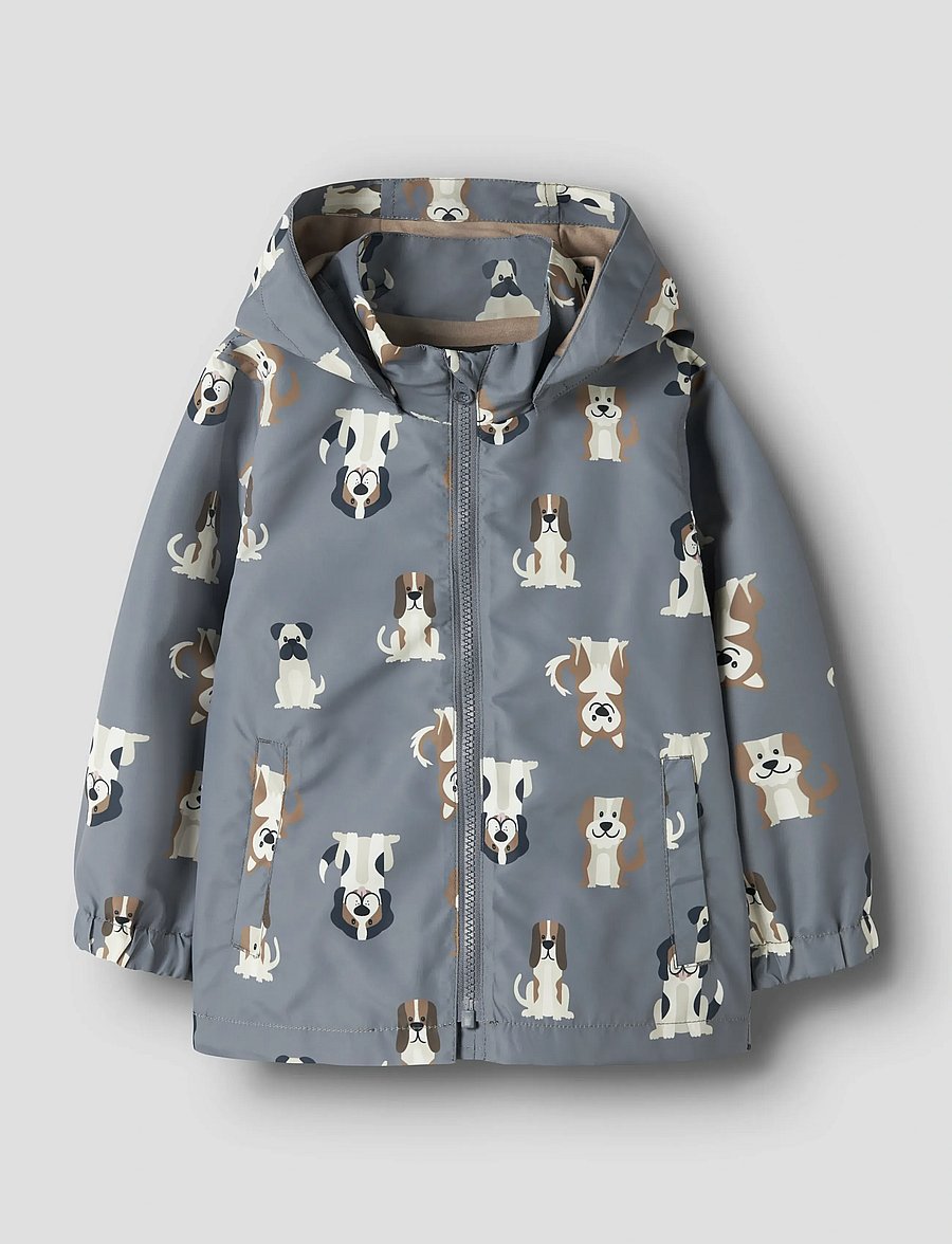 name it - NMMMAX JACKET LI AOP NOOS - shell-jacken - flint stone - 0