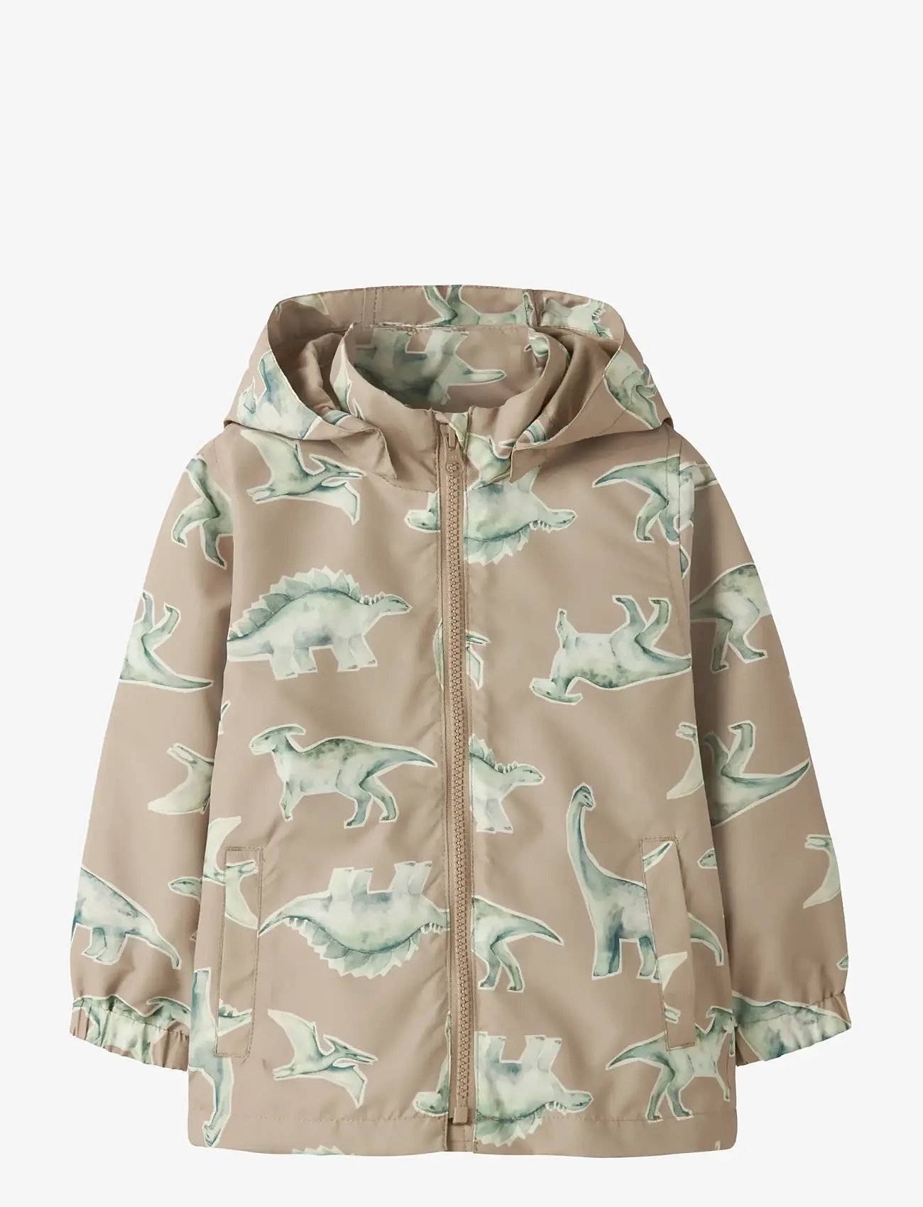 name it - NMMMAX JACKET LI AOP NOOS - shell jakid - oxford tan - 1