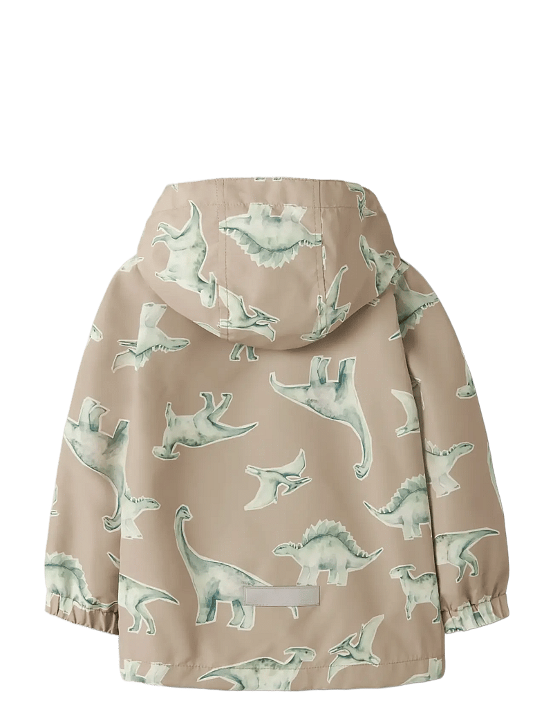 name it - NMMMAX JACKET LI AOP NOOS - shell jakid - oxford tan - 2