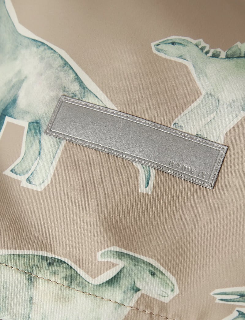 name it - NMMMAX JACKET LI AOP NOOS - shell jakid - oxford tan - 5