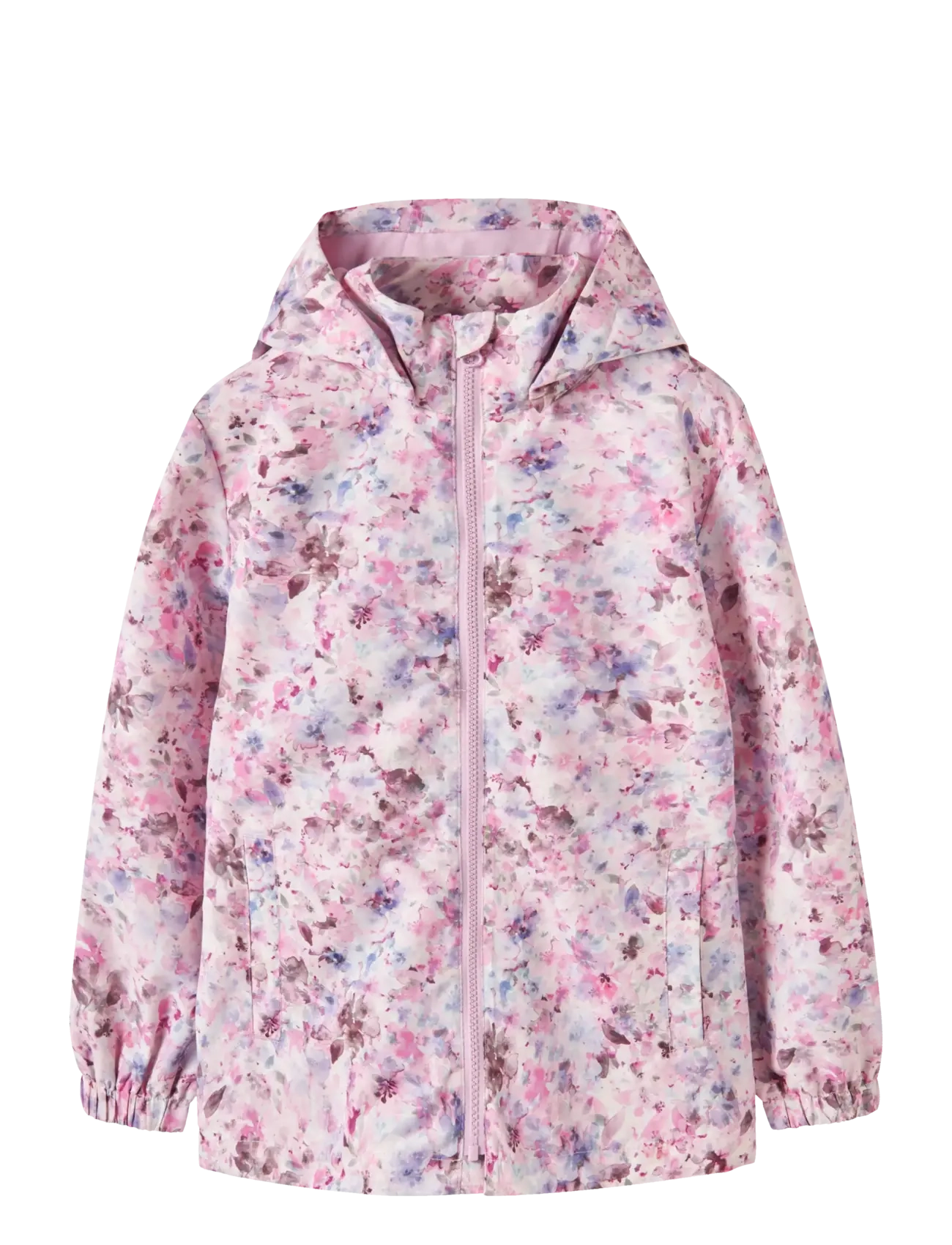 name it NKFMAXI JACKET LI AOP - Oberbekleidung - GRAY LILAC / pink/rose