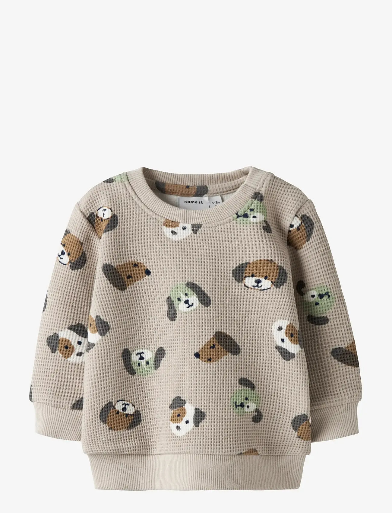 name it - NBMTIMM LS O-NECK - sweatshirts - pumice stone - 0