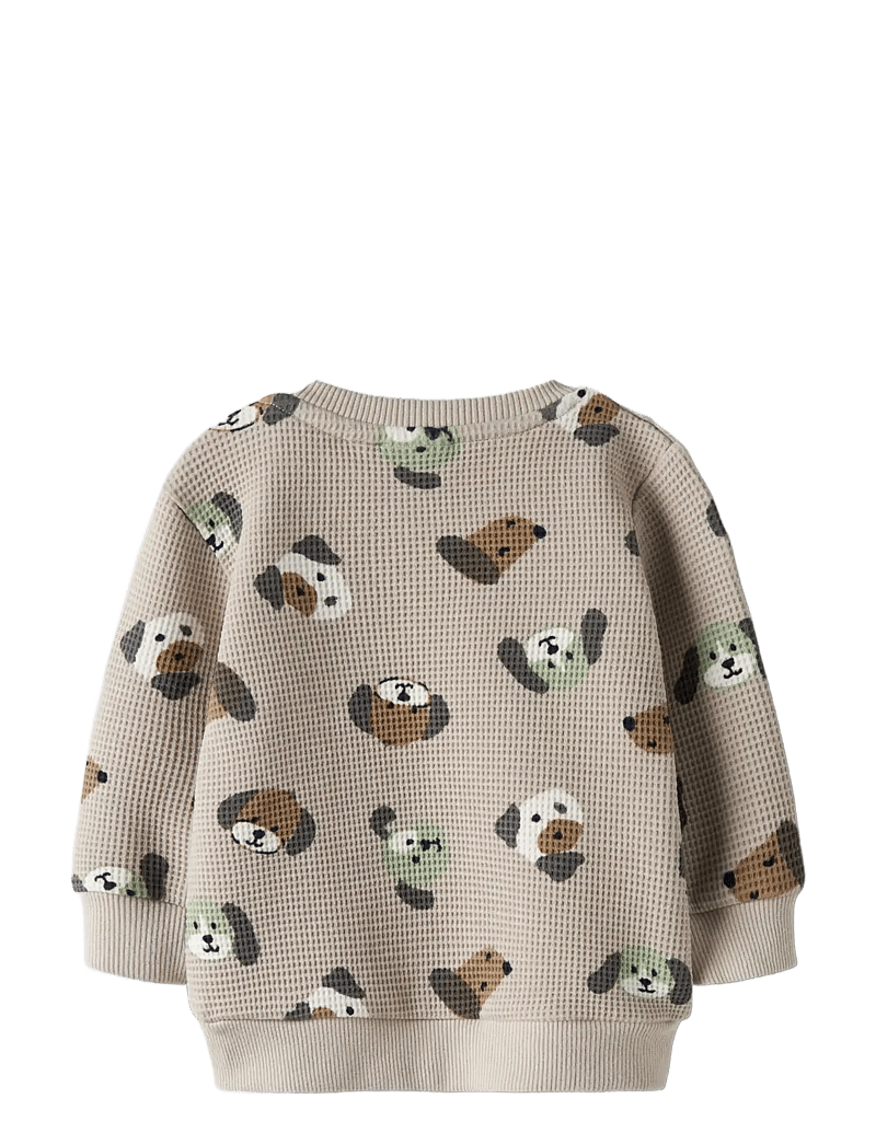 name it - NBMTIMM LS O-NECK - sweatshirts - pumice stone - 1