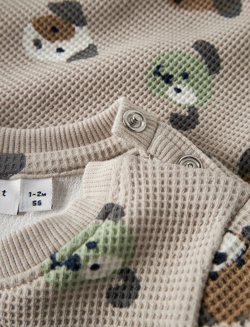 name it - NBMTIMM LS O-NECK - sweatshirts - pumice stone - 2