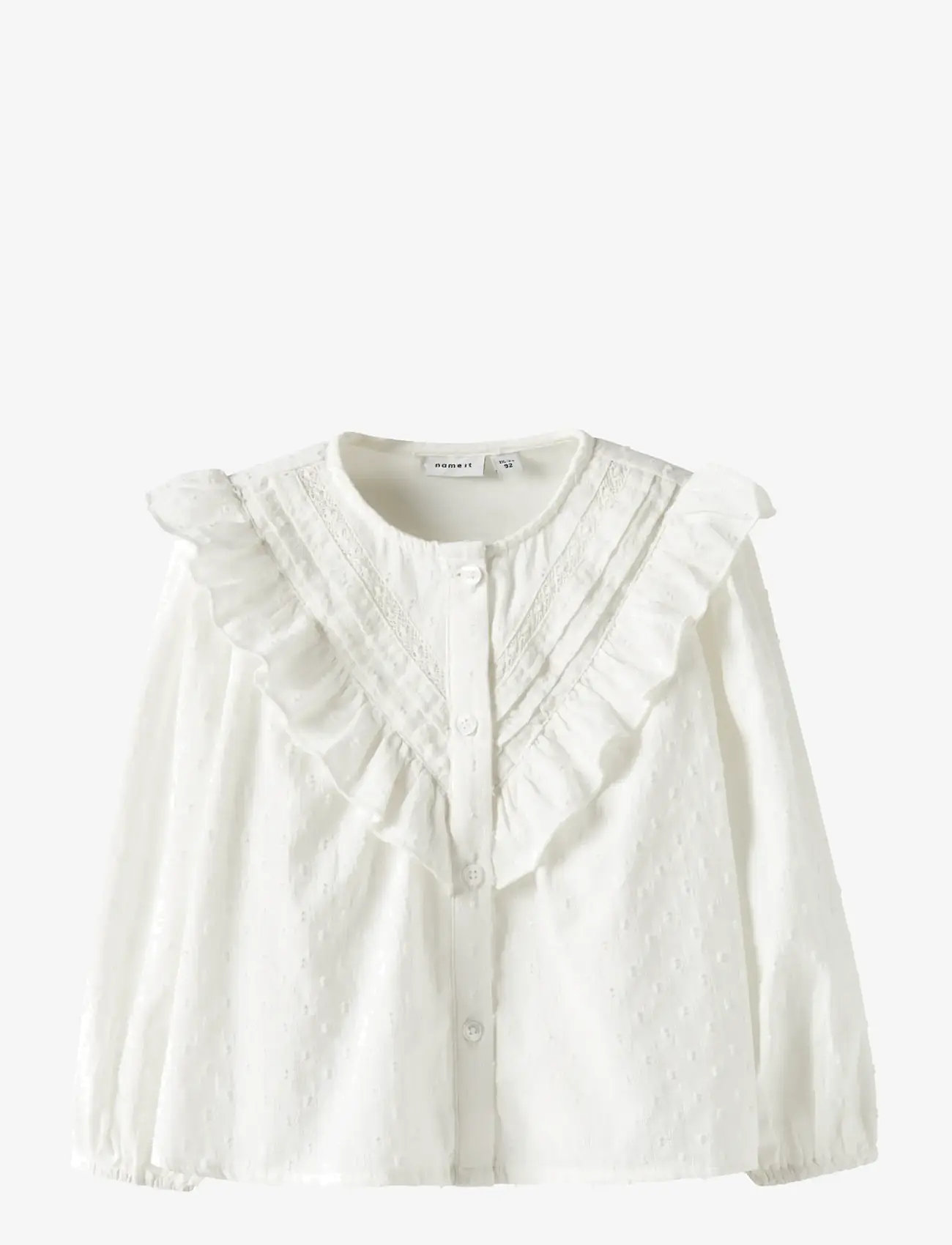 name it - NMFTASHJA LS SHIRT - madalaimad hinnad - cloud dancer - 1