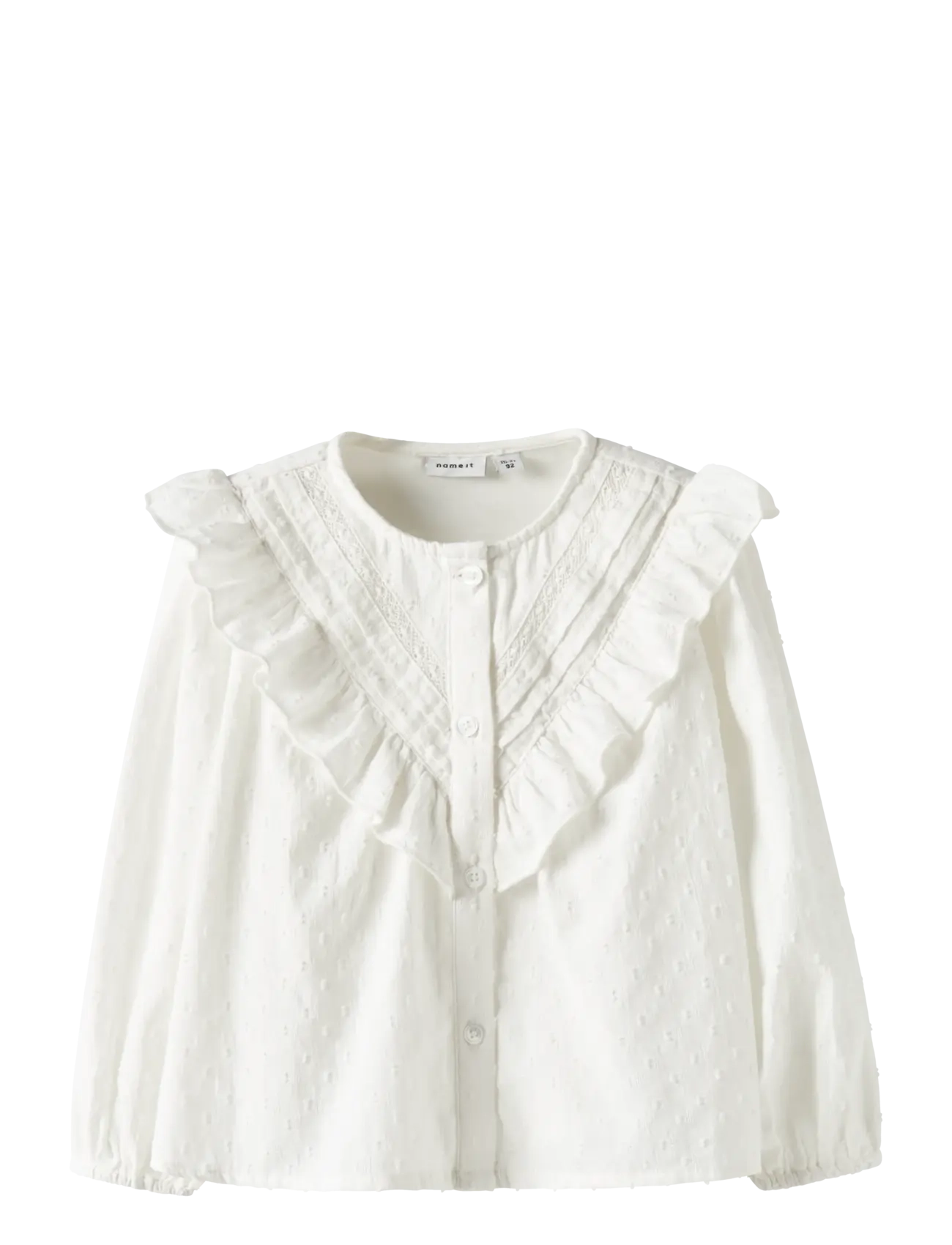 name it NMFTASHJA LS SHIRT - Blusen & Tuniken - CLOUD DANCER / white