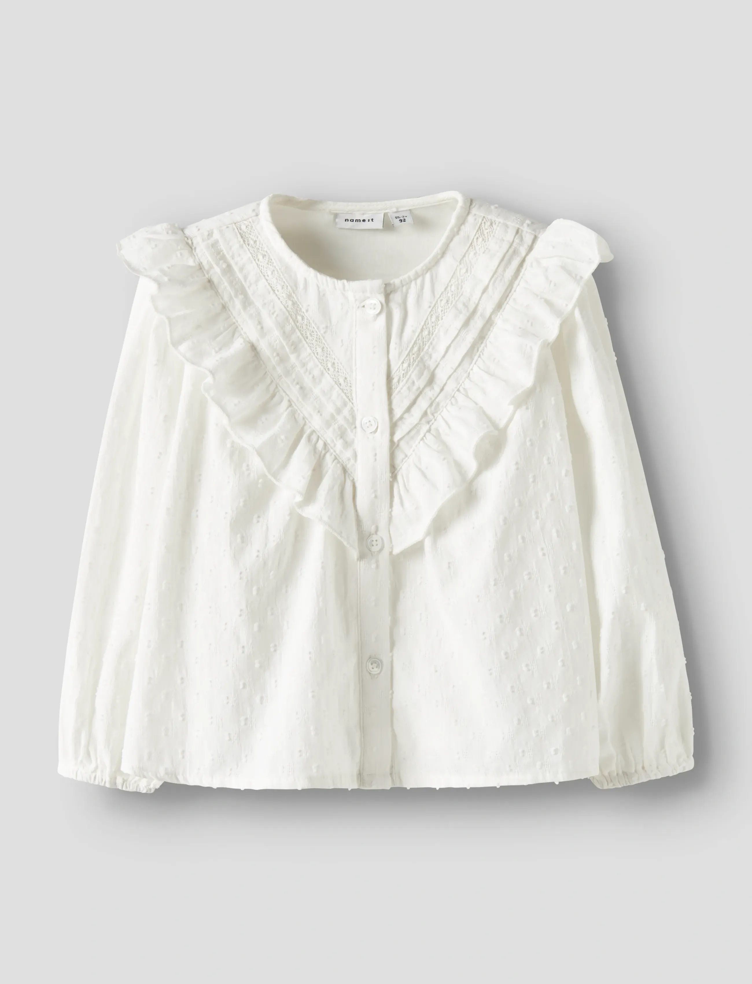 name it NMFTASHJA LS SHIRT - Oberteile - CLOUD DANCER / white