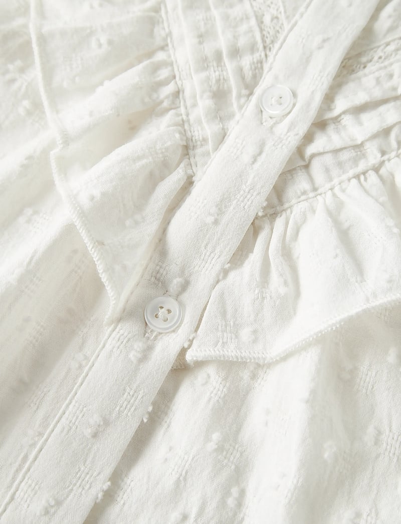 name it - NMFTASHJA LS SHIRT - blusen & tuniken - cloud dancer - 4