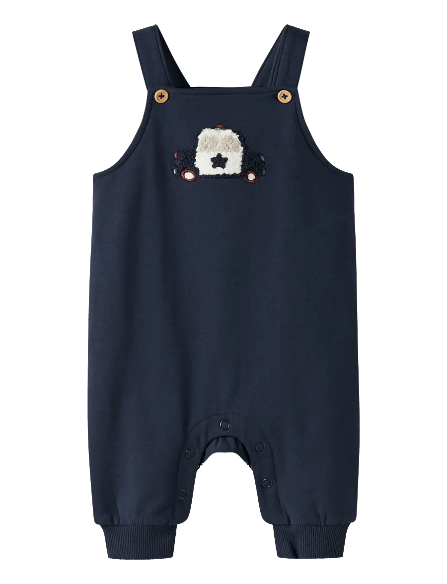 name it - NBMTHORSTEIN SWEAT OVERALL BOX BRU - hängselbyxor - navy blazer - 0