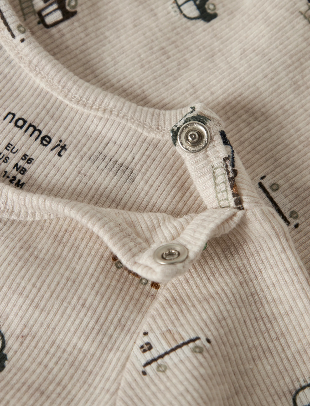 name it - NBMTHUE LS BODY - långärmade bodysuits - peyote melange - 2