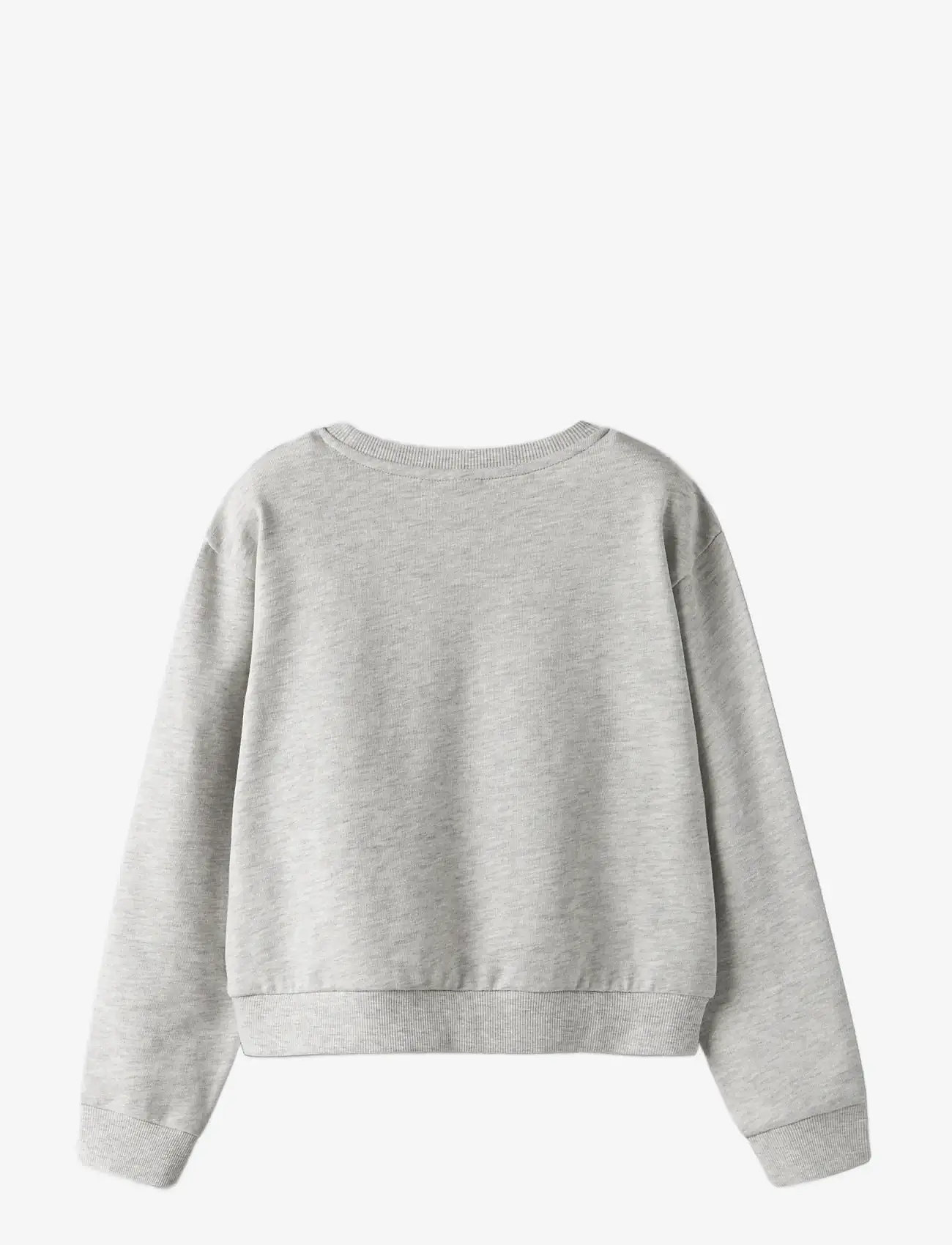 name it - NKFMILLE SHORT NREG LS SWE O-NECK NOOS - sweatshirts - light grey melange - 2
