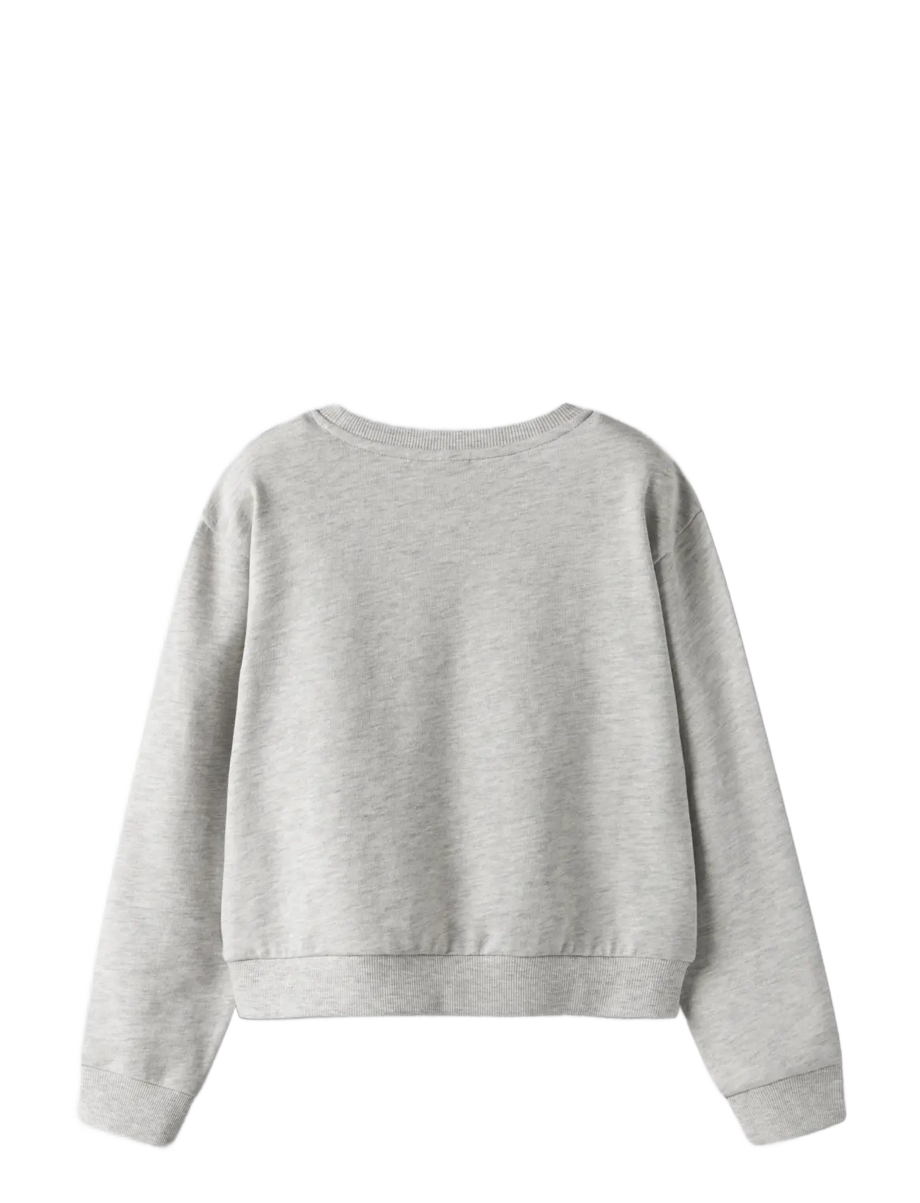 name it - NKFMILLE SHORT NREG LS SWE O-NECK NOOS - sweatshirts - light grey melange - 2