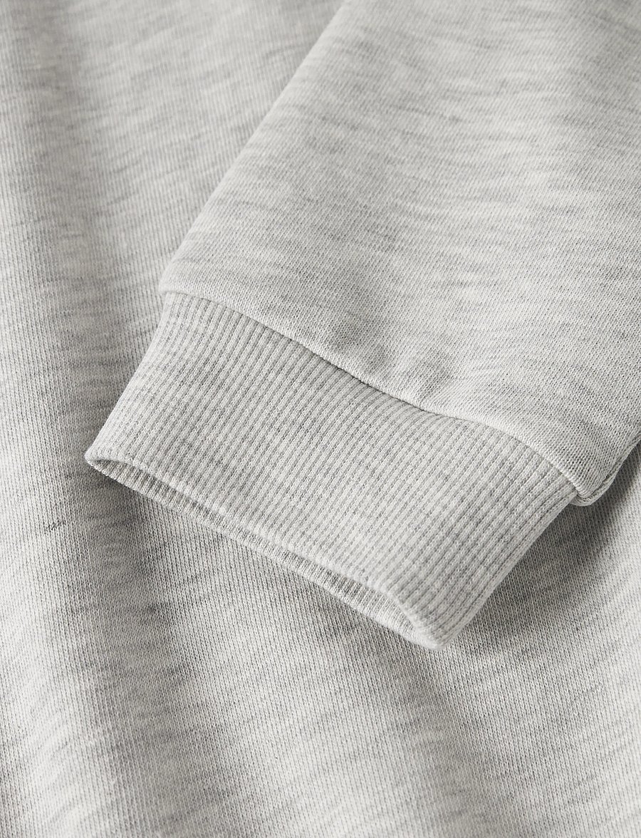 name it - NKFMILLE SHORT NREG LS SWE O-NECK NOOS - sweatshirts - light grey melange - 3
