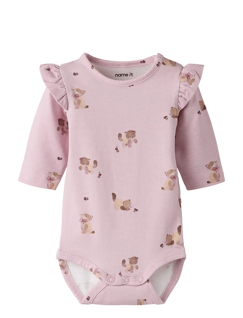 name it - NBFTANNY LS BODY - langärmelige bodys - dawn pink - 0
