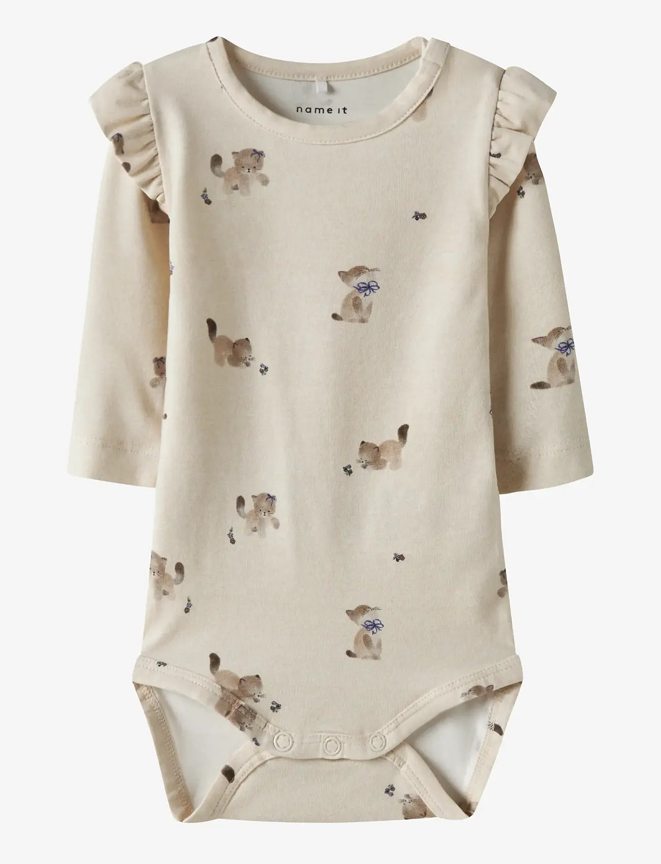 name it - NBFTANNY LS BODY - long-sleeved - peyote melange - 0