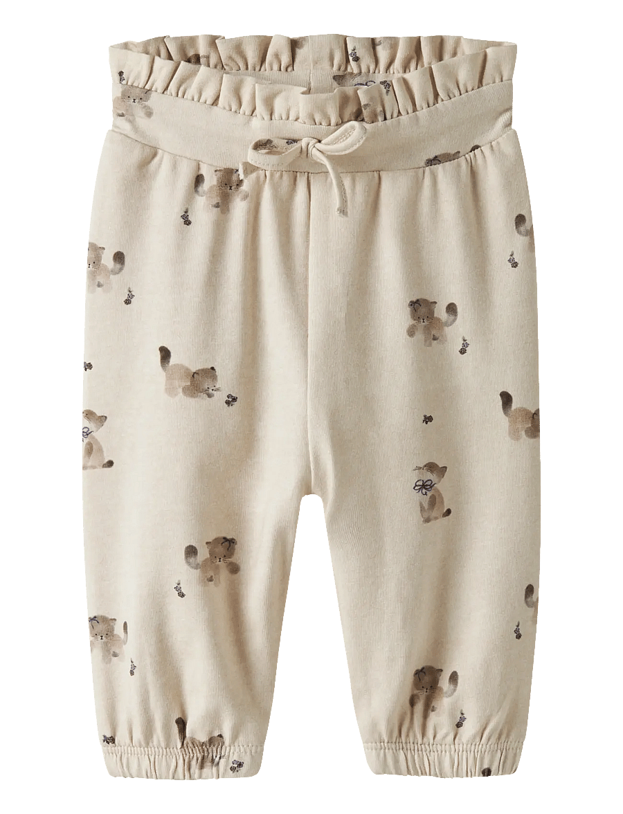 name it - NBFTANNY PANT - mjukisbyxor - peyote melange - 0