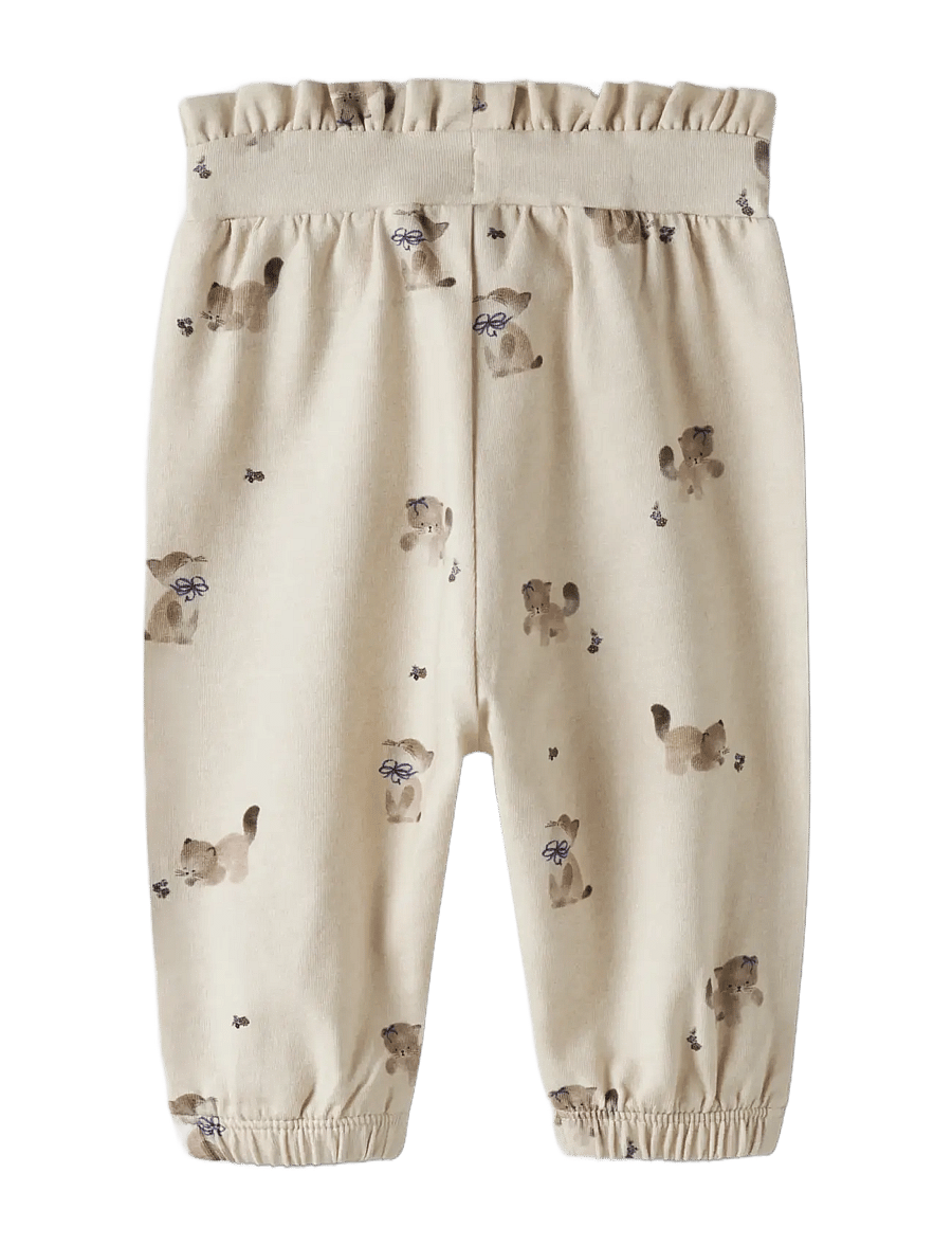 name it - NBFTANNY PANT - sportinės kelnės - peyote melange - 1