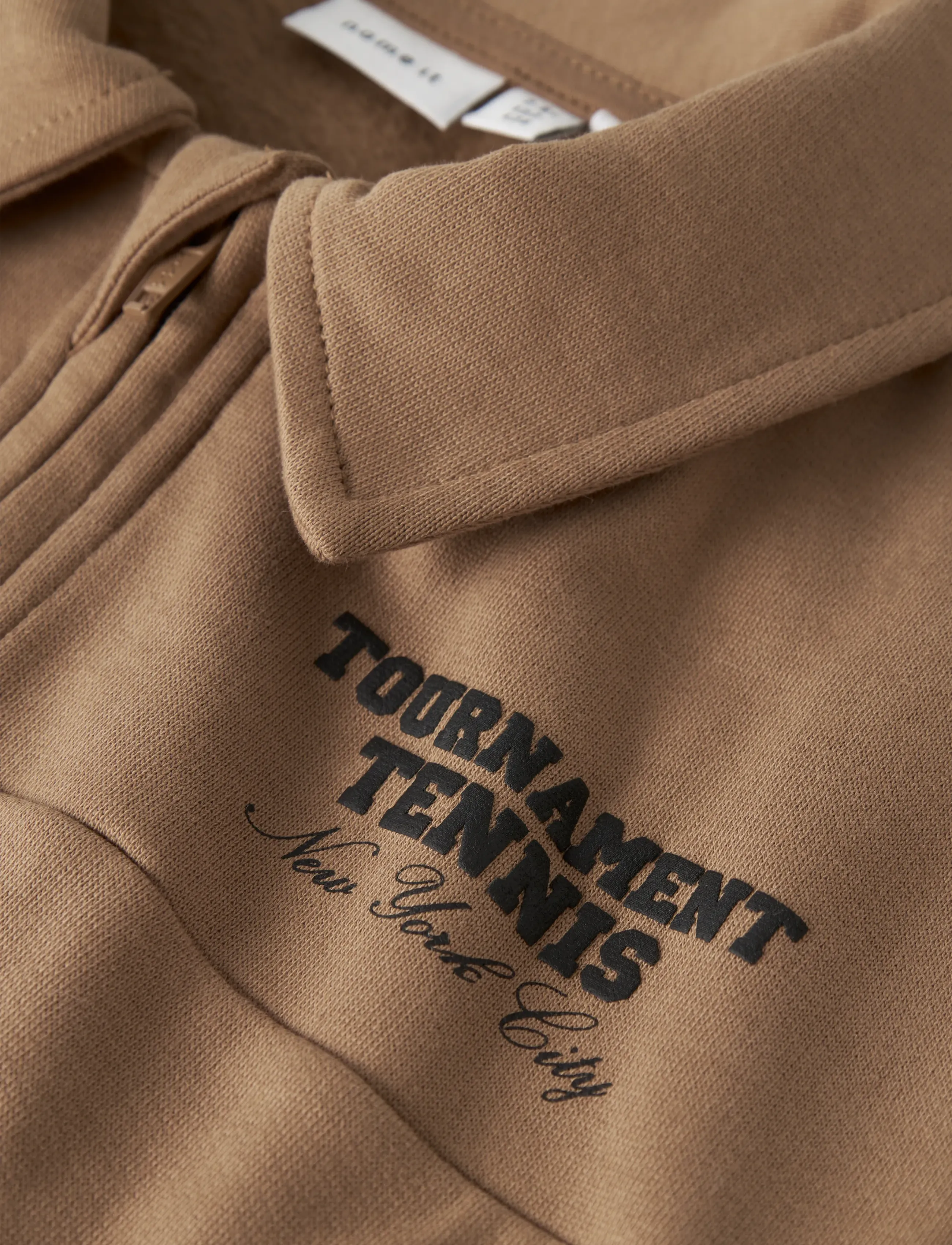 name it - NKMTRENT LS NREG SWEAT POLO BRU - sweatshirts - toasted coconut - 3