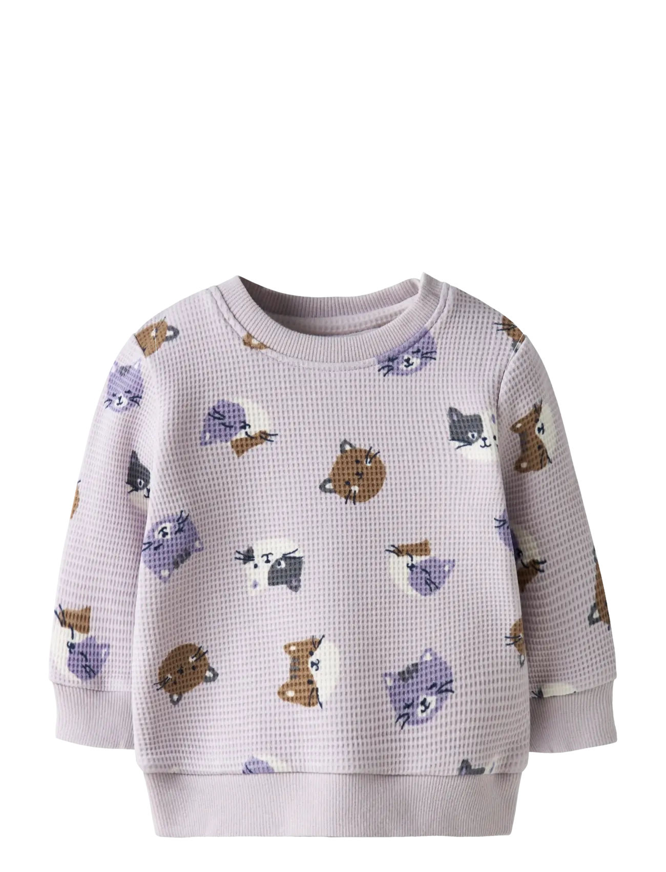 name it NBFTAMMIE LS O-NECK - Vaata kõiki - LILAC MARBLE / purple